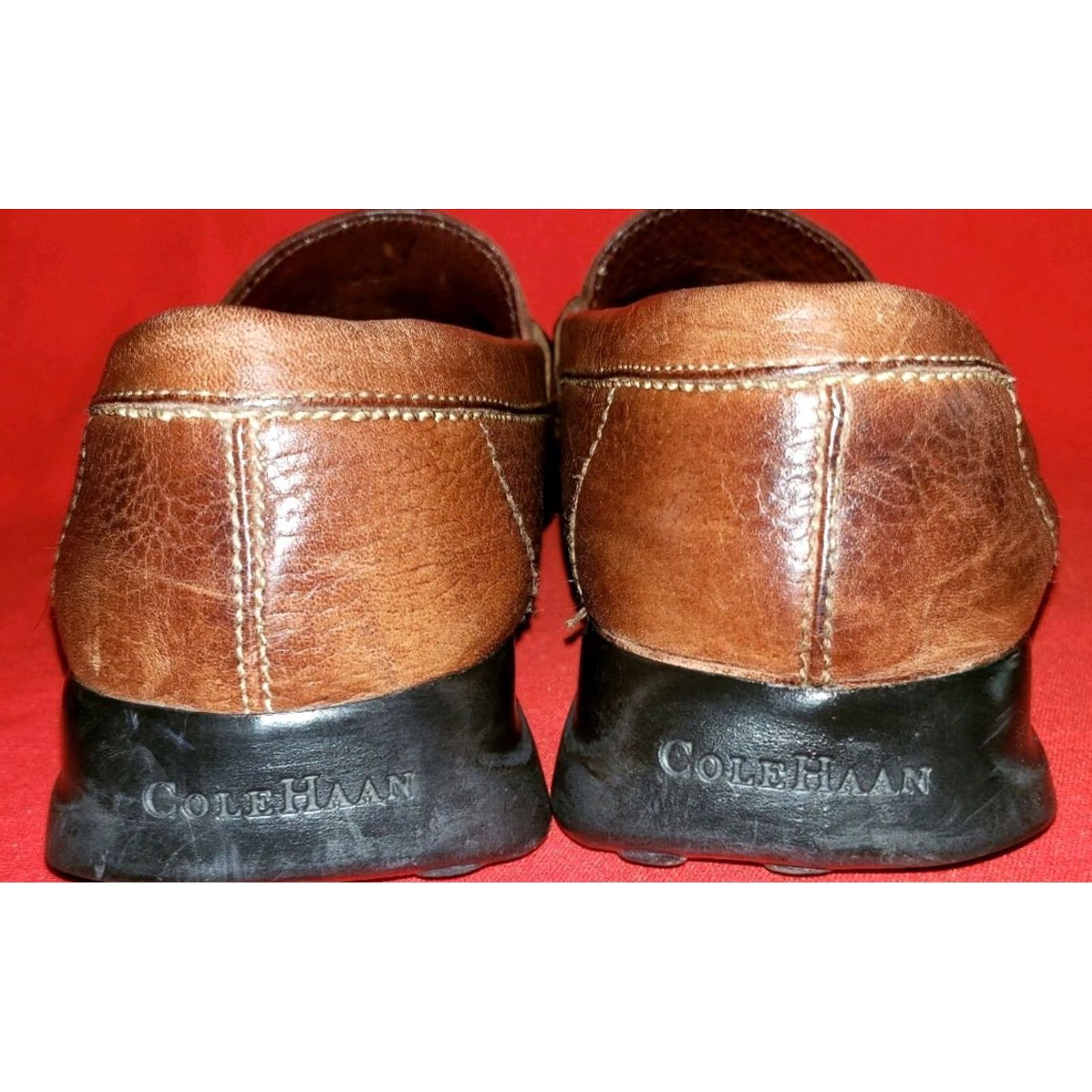 Cole Haan Cole Haan Brown Loafer Men's 9.5M Two-Toned Leather Separated Heel from Sole Size US 10 / EU 43 - 6 Thumbnail