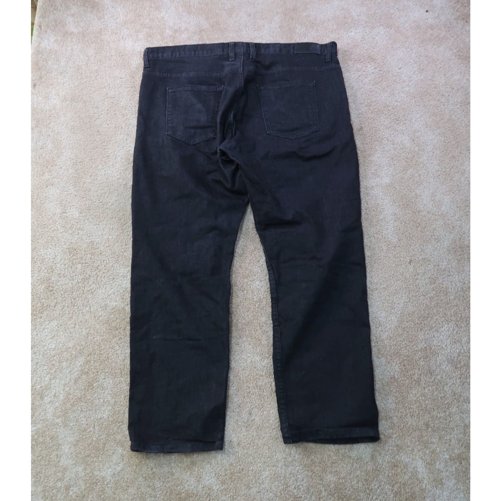 Denime Dearborn Denim Jeans Mens 40x30 Black Denim Straight Leg Stretch Chicago USA Jeans Mens Regular 5-Pocket Black Size US 40 / EU 56 - 6 Thumbnail