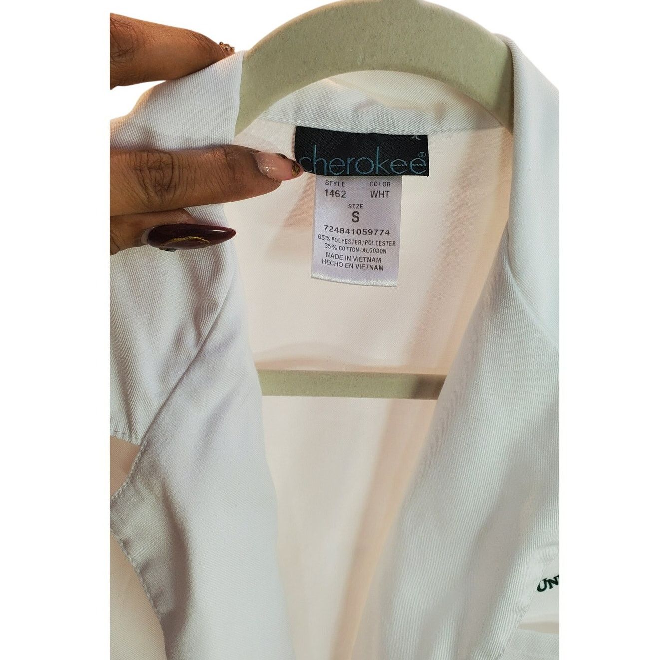 Cherokee White Lab Coat Binghamton University Nursing Embroidered S Size S / US 4 / IT 40 - 3 Thumbnail
