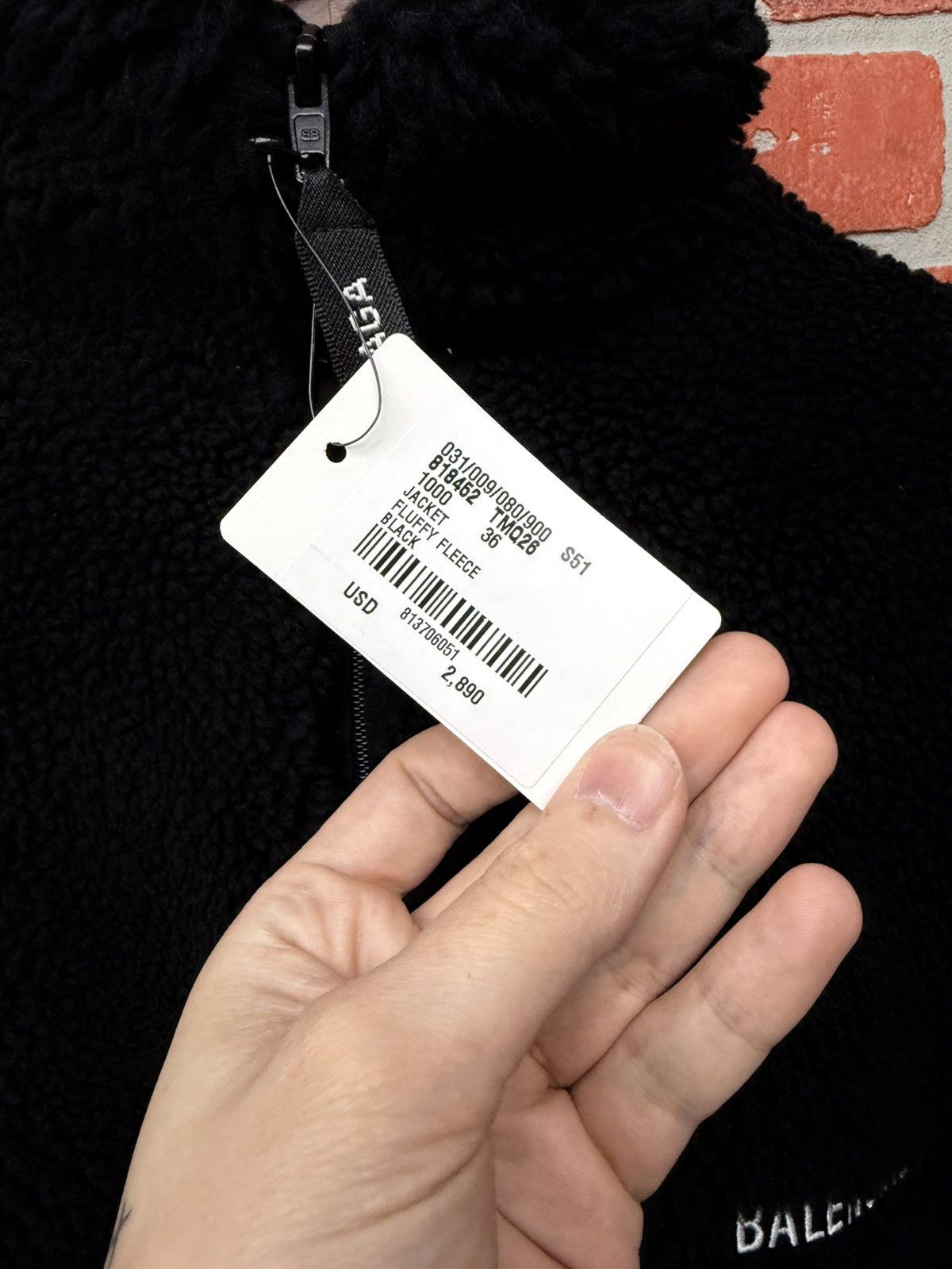 Balenciaga Balenciaga Women's Back Zip-up Jacket black faux-shearling Size S / US 4 / IT 40 - 9 Thumbnail
