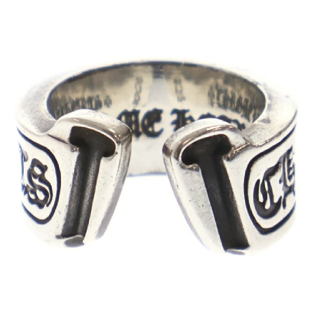 Chrome Hearts CHROME HEARTS LARGE SCROLL LABEL RING SILVER Size ONE SIZE - 2 Thumbnail