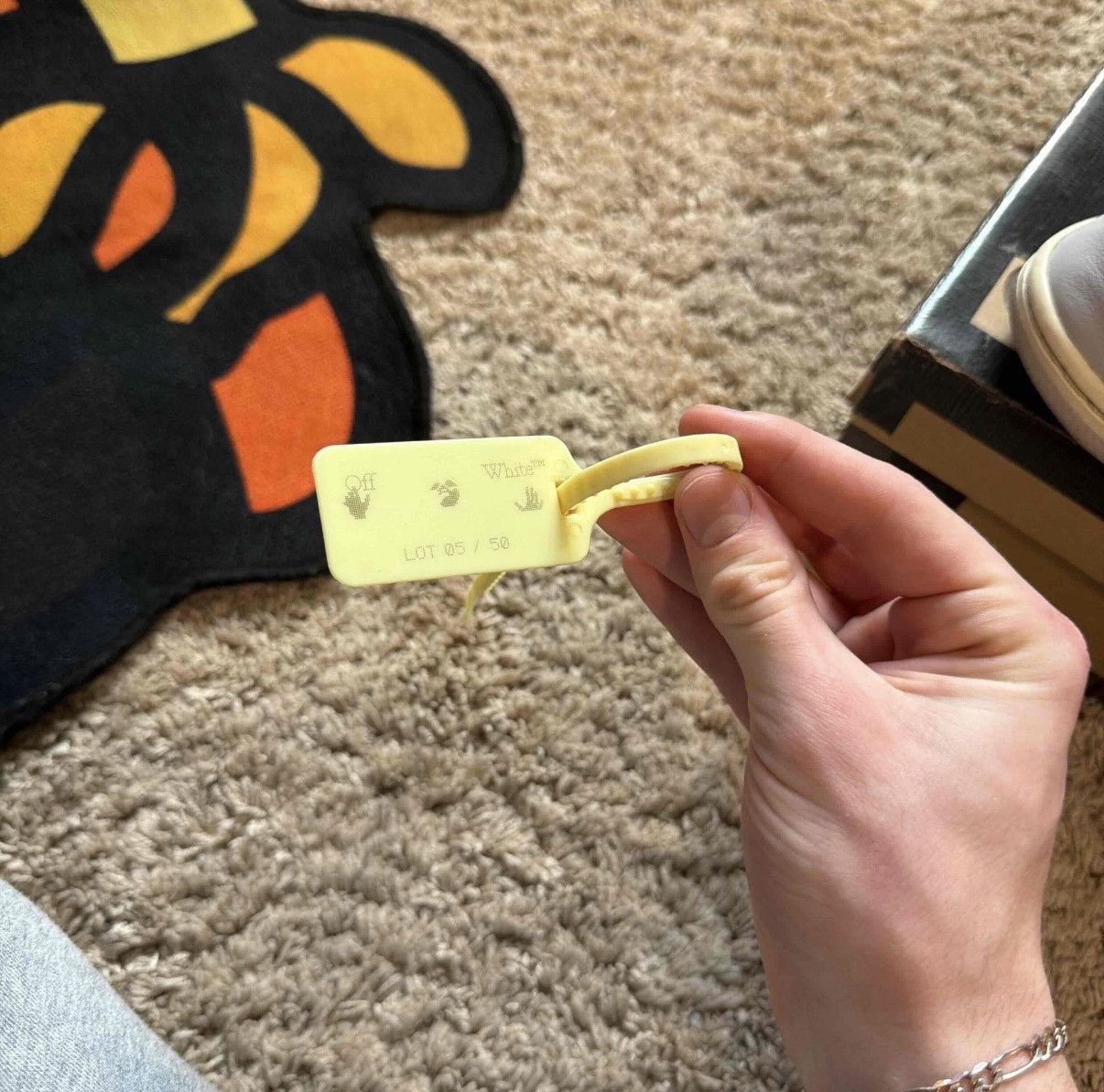 Nike × Off-White Off-White x Nike Dunk Low “The 50” – Size 10 – With Zip Tie Size US 10 / EU 43 - 9 Thumbnail