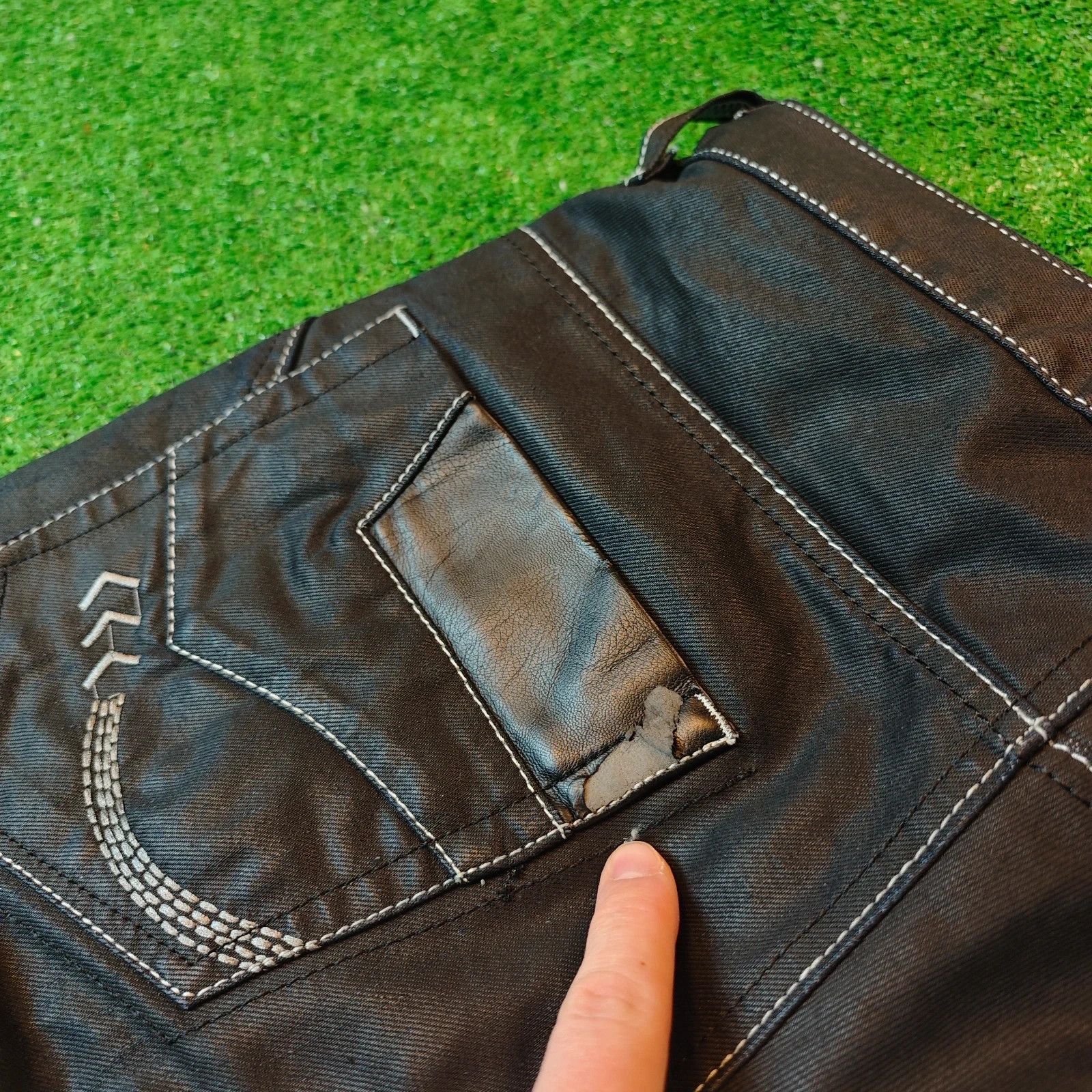 Other Kosmo Lupo Jeans Mens 32 black straight y2k drip Size US 32 / EU 48 - 6 Thumbnail