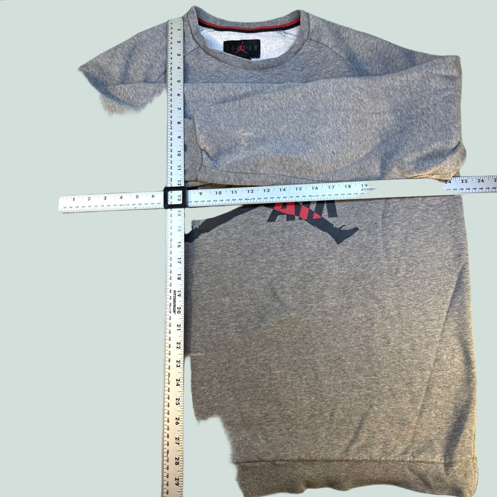 Nike VINTAGE Nike Air Jumpman Sweatshirt Mens XL Grey Raglan 90s Graphic Size US XL / EU 56 / 4 - 1 Thumbnail