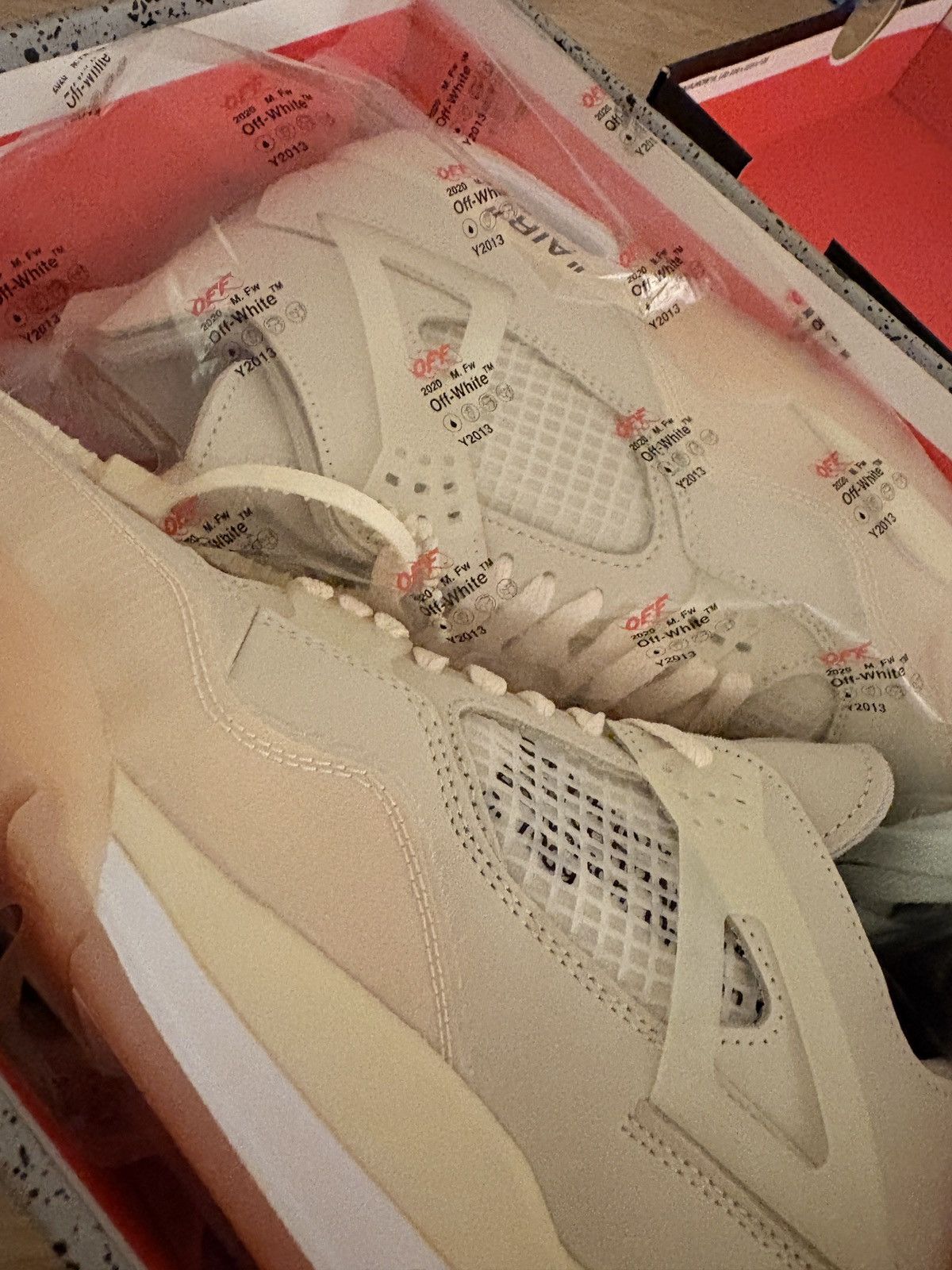 Nike × Off-White Air Jordan 4 Retro SP OFF WHITE Size US 8.5 / EU 41-42 - 1 Thumbnail