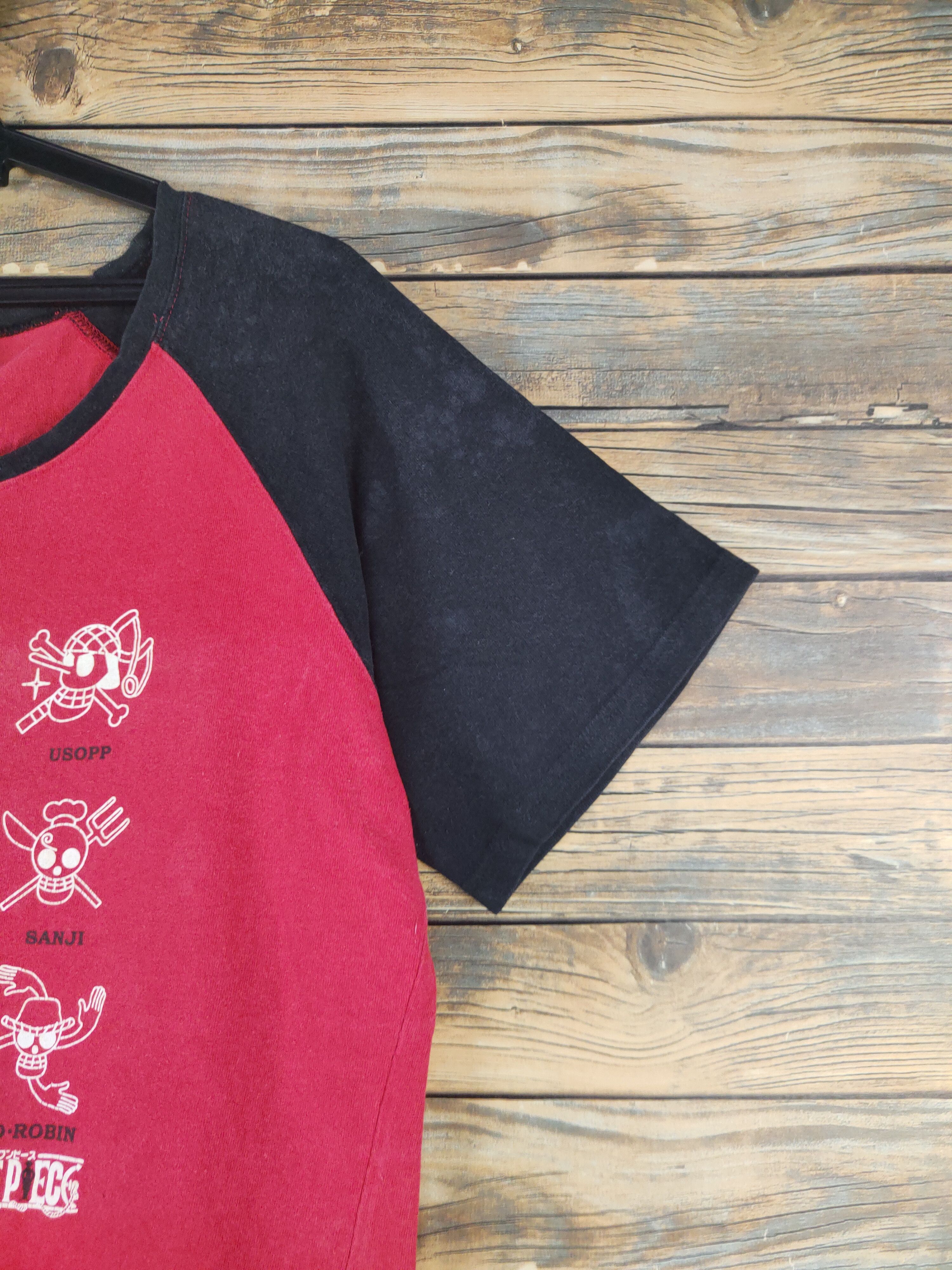 Japanese Brand DL One Piece Red Black Short Sleeve T-shirt #1630 Size US L / EU 52-54 / 3 - 7 Thumbnail