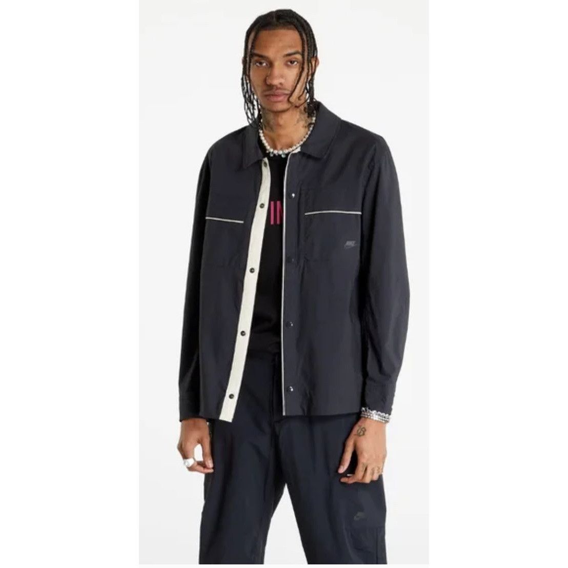 Nike Nike Style Essentials Woven Button-Up Top DM6640-045 Men's L Size US L / EU 52-54 / 3 - 2 Thumbnail