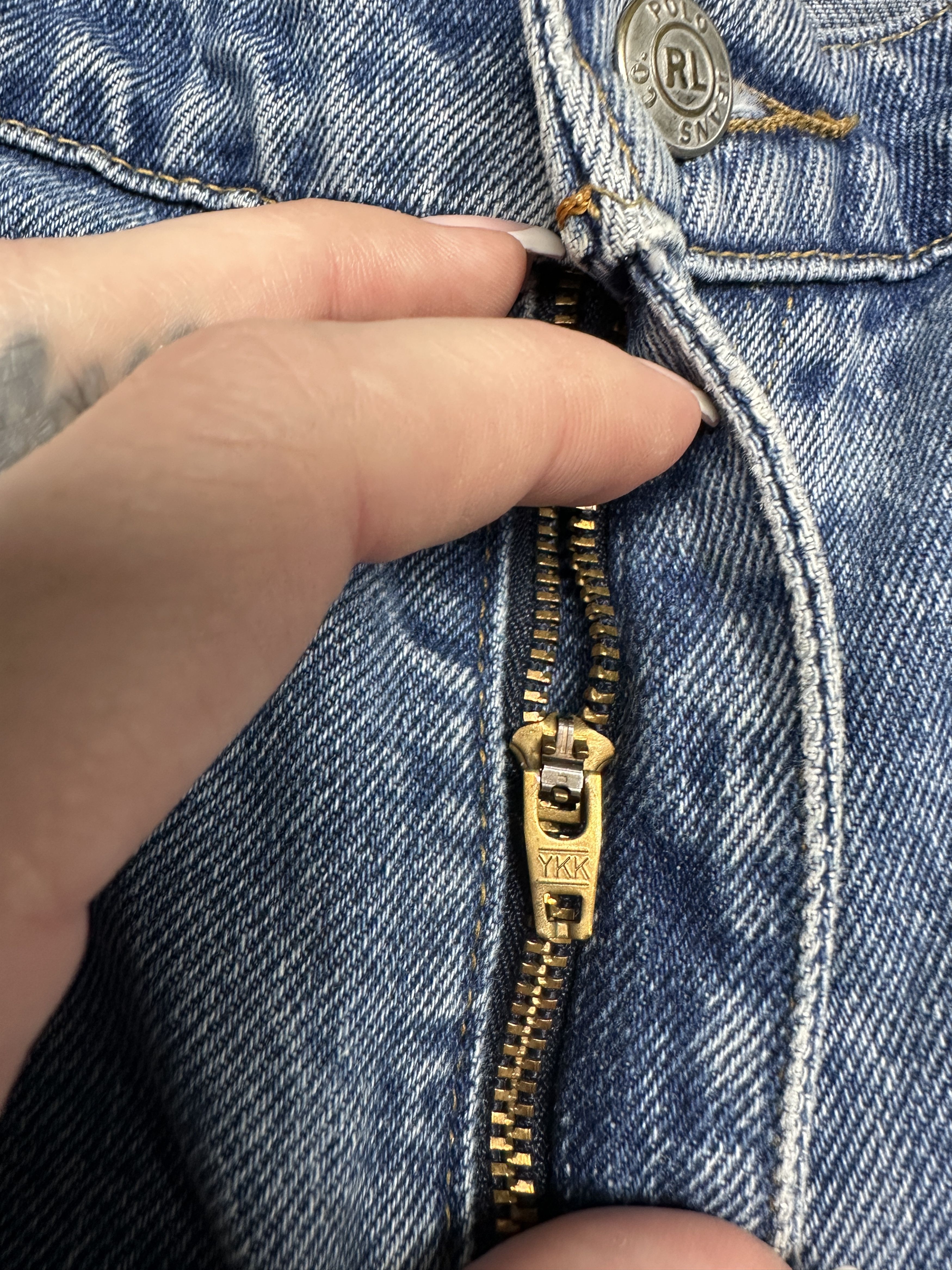 Polo Ralph Lauren Polo Ralph Lauren 90s Vintage Mens Denim Pants Jeans Size US 38 / EU 54 - 5 Thumbnail