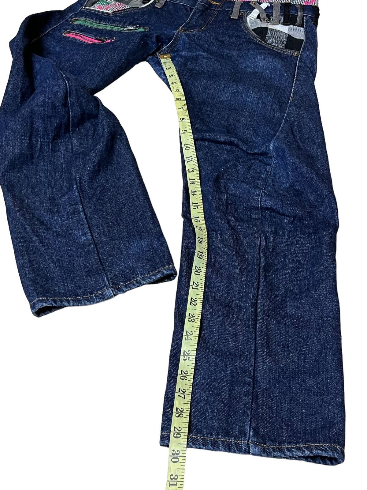 Japanese Brand ARCHIVE JAPANESE “UP START BREATHMINT” DOUBLE WAIST JEANS Size US 32 / EU 48 - 18 Thumbnail