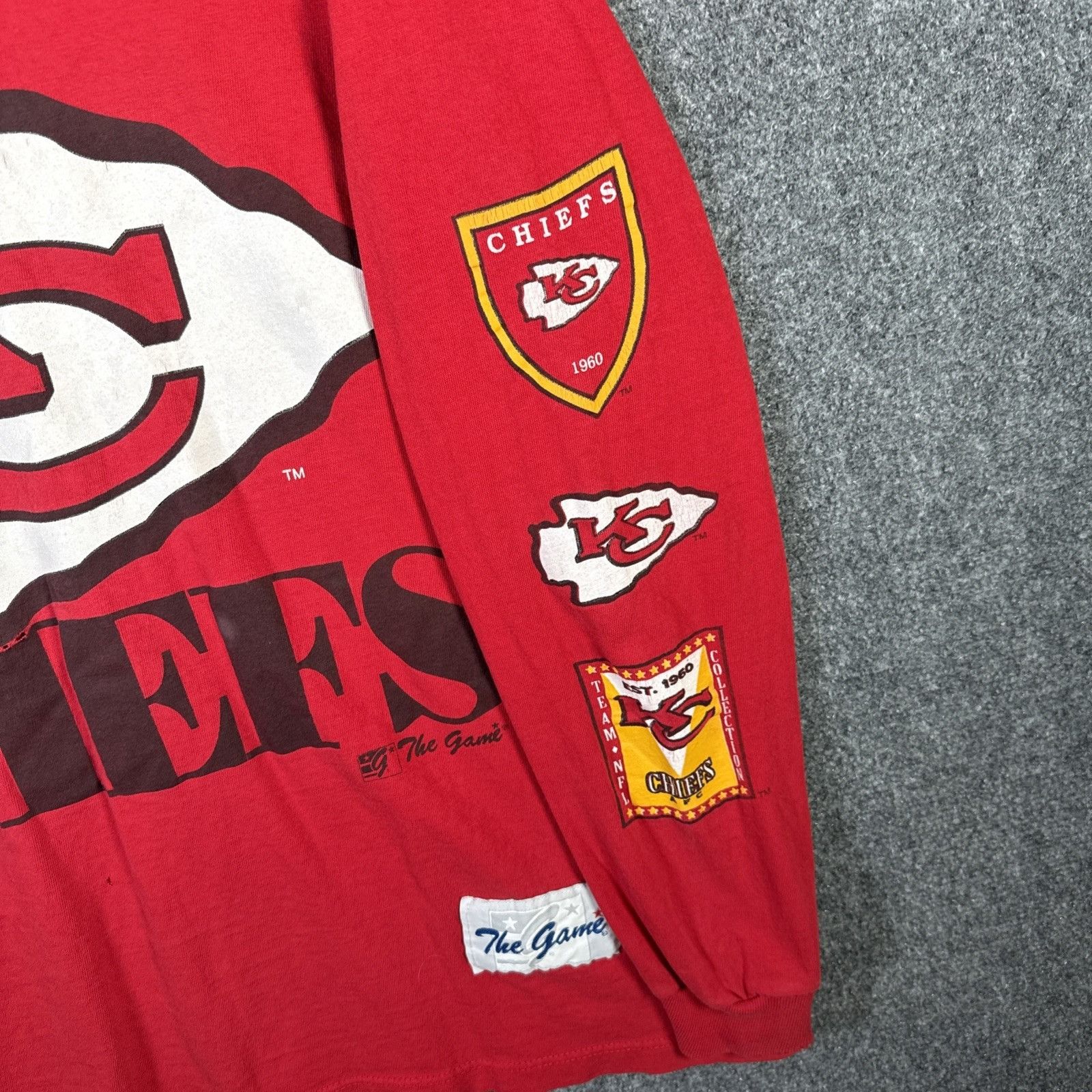 The Game Vintage Kansas City Chiefs Shirt Mens XL Red 90s Long Sleeve Size US XL / EU 56 / 4 - 3 Thumbnail