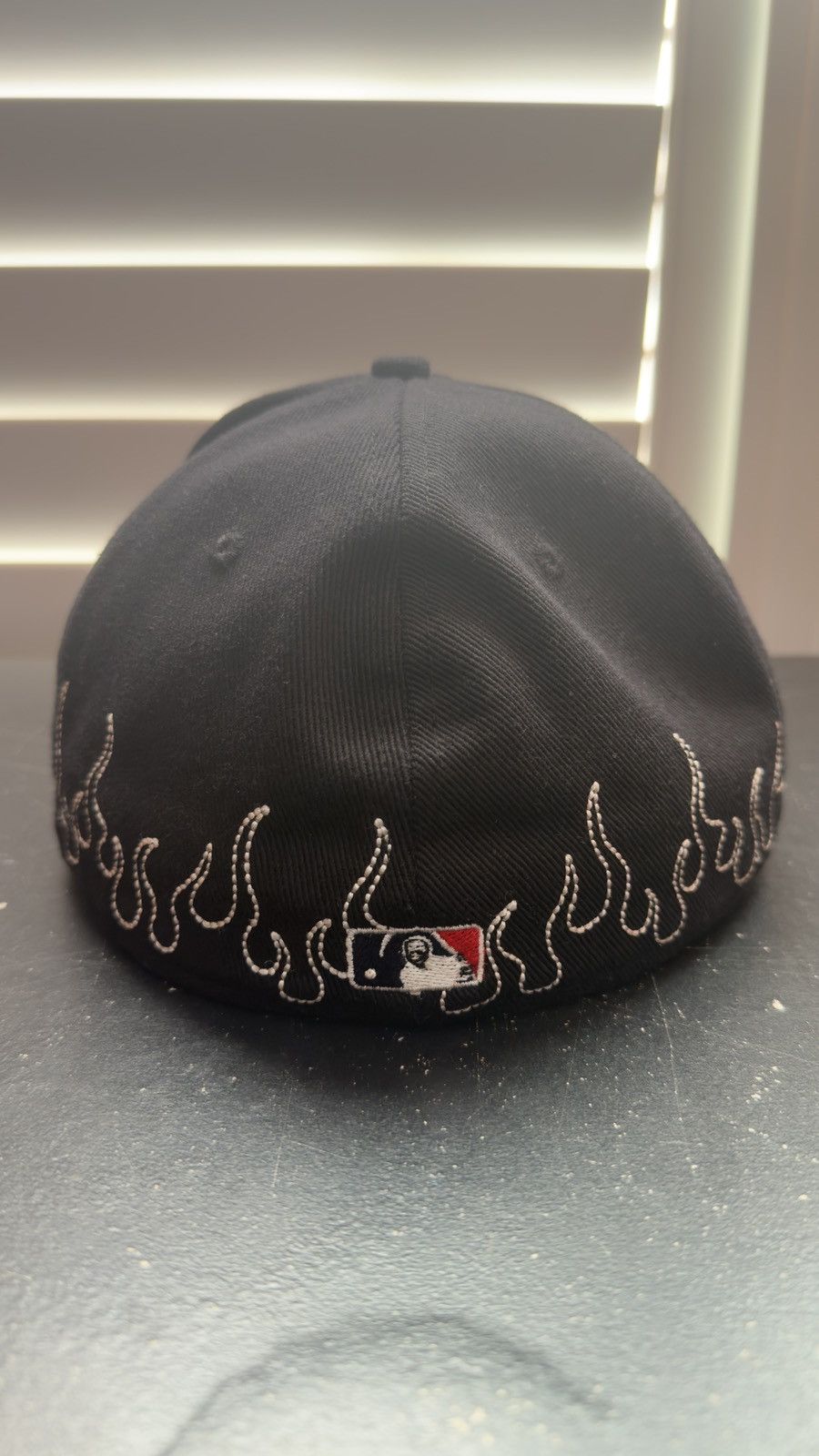 Other Loso NYC - LA Bones Sashiko Flames Hat SZ: 7 3/8 Size ONE SIZE - 4 Thumbnail