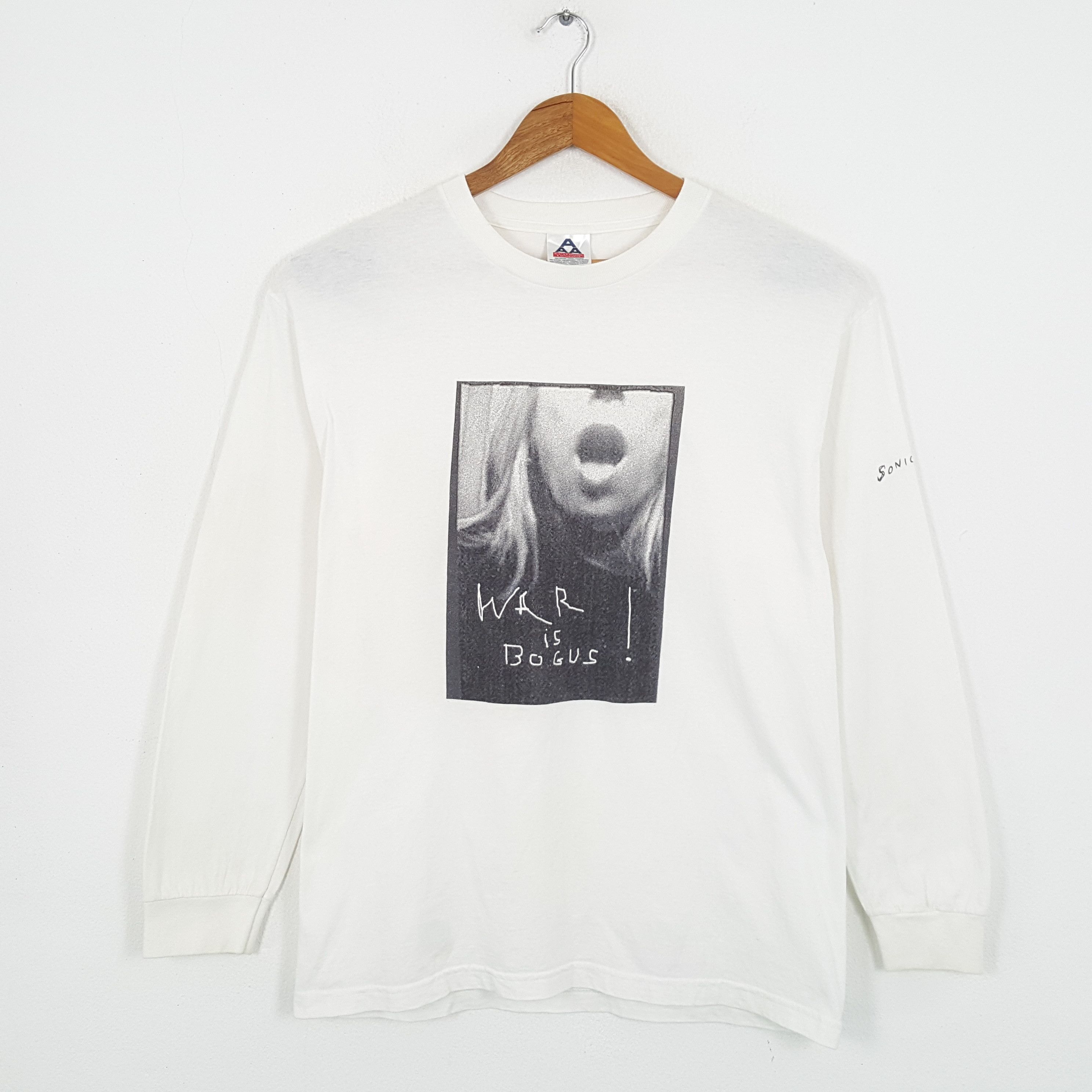 Band Tees × Vintage Vintage SONIC YOUTH American Rock Band Long Sleeve T-Shirts Size US L / EU 52-54 / 3 - 1 Thumbnail