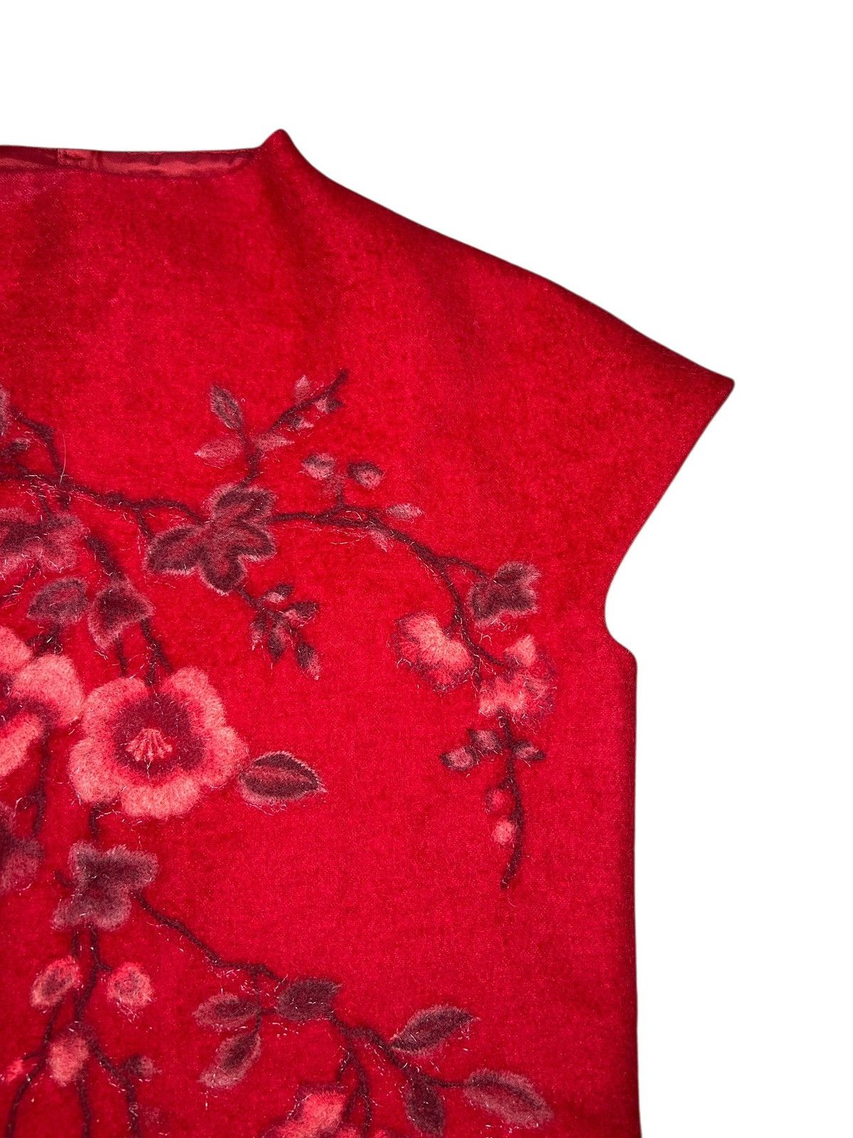 Vivienne Tam 90s Wool Floral Dress Size XS / US 0-2 / IT 36-38 - 4 Thumbnail