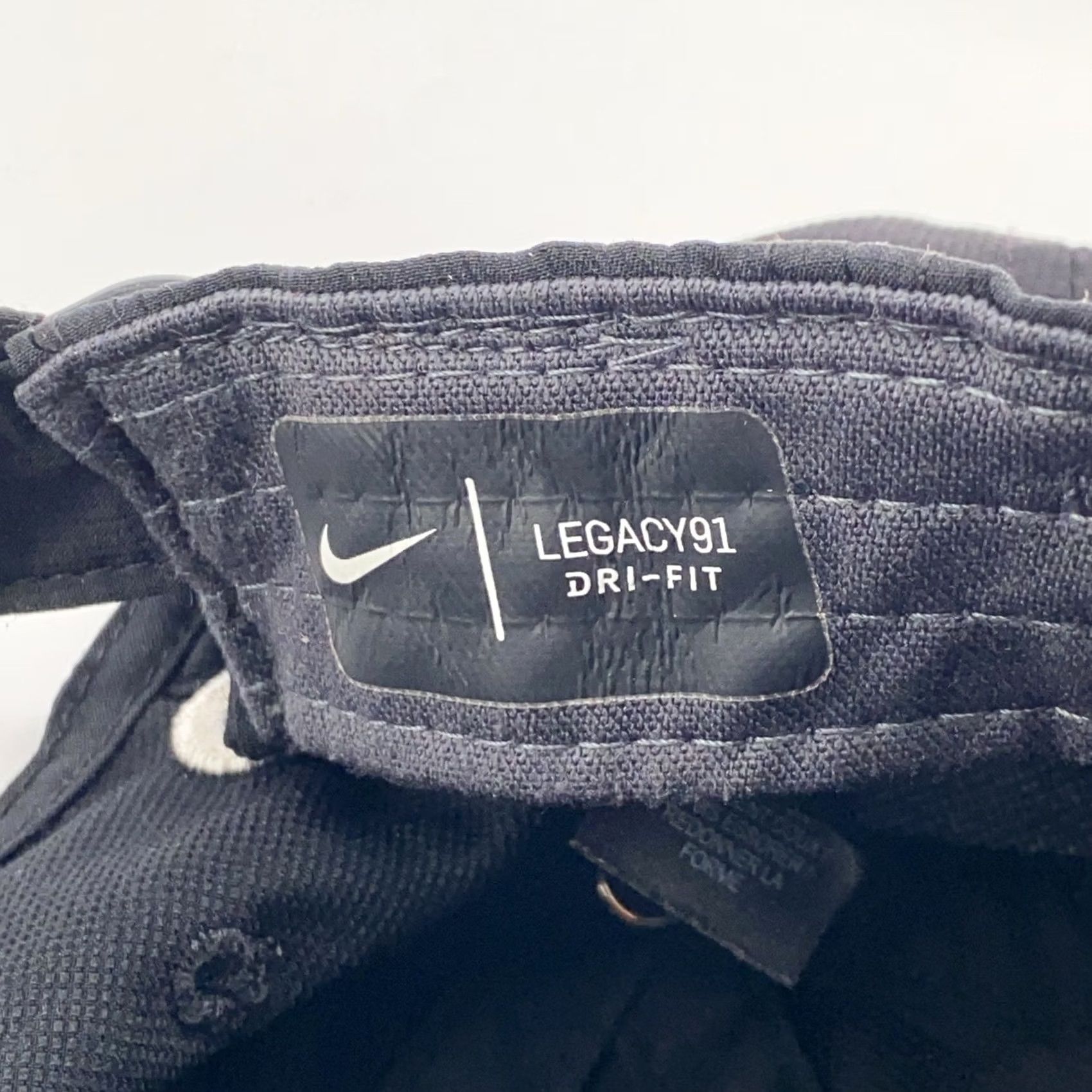 Nike Nike Legacy91 Dri-Fit Swoosh Golf Hat Cap Strap Back Black Mens Size ONE SIZE - 6 Thumbnail