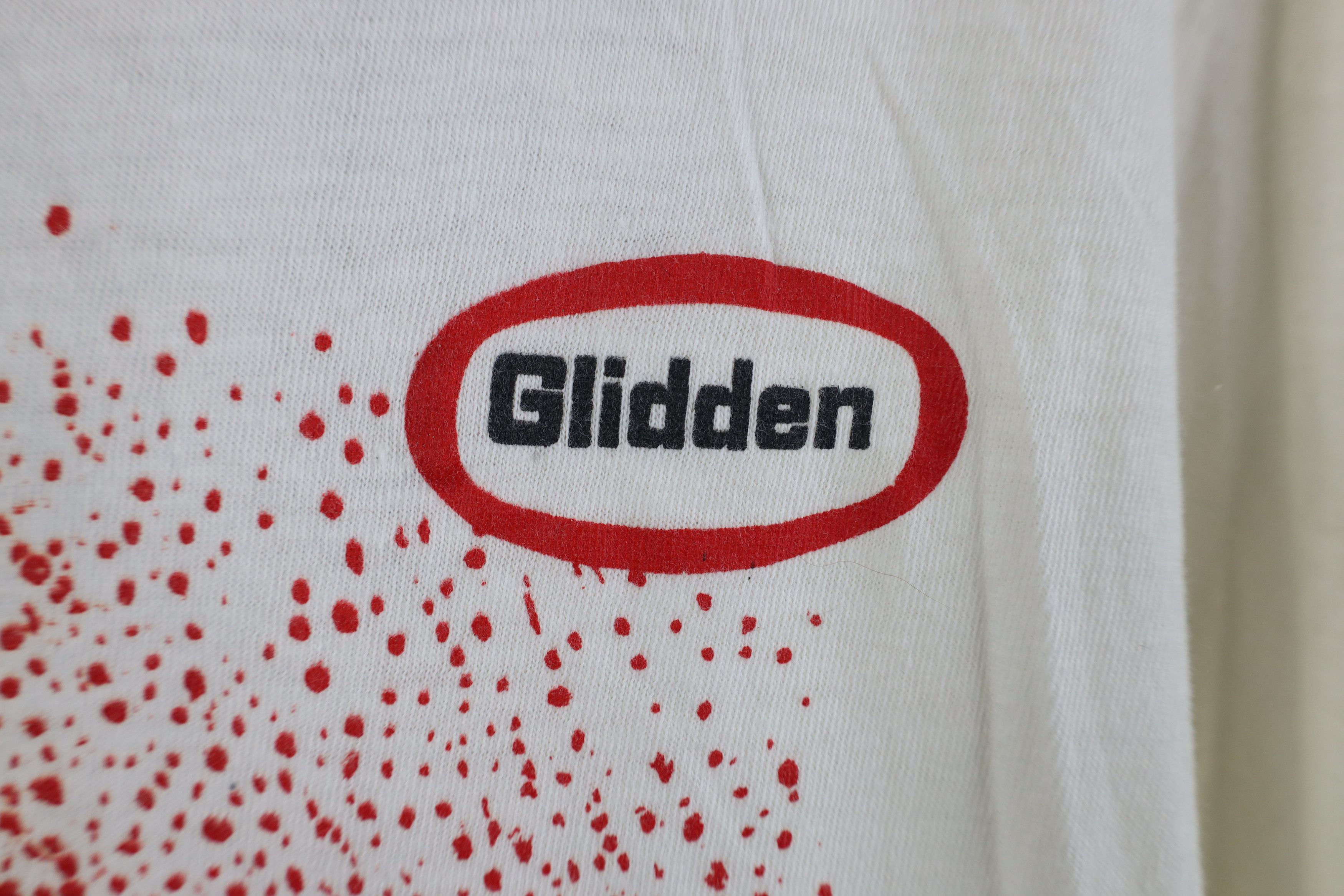Vintage Vintage 80s 90s Streetwear Glidden Paint Rainbow T-Shirt Size US L / EU 52-54 / 3 - 4 Thumbnail