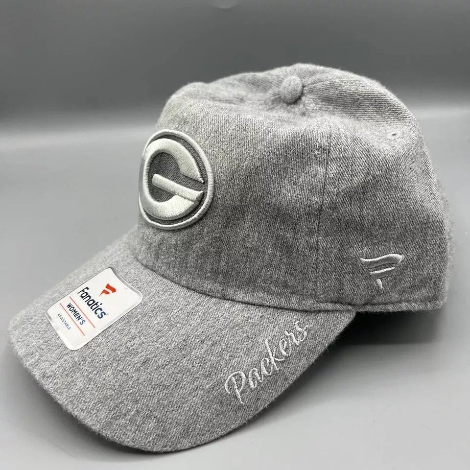 Other Green Bay Packers Hat Women Gray Fanatics NFL Strap Back Cap Size ONE SIZE - 2 Thumbnail