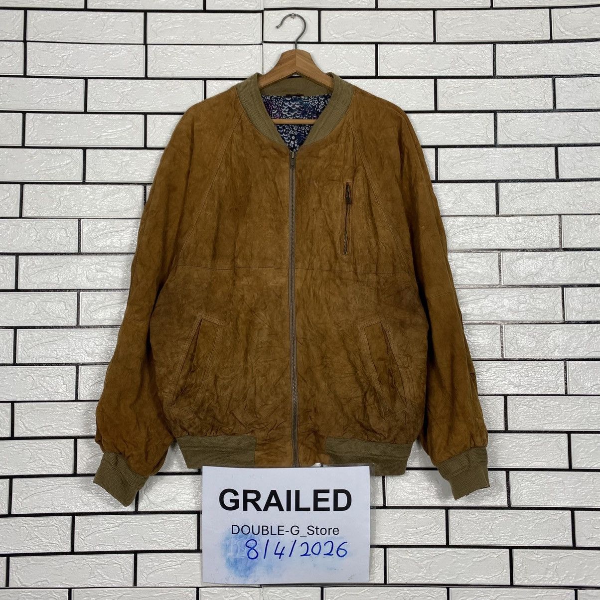 Japanese Brand 📌Vintage Genuine Leather Bomber Jacket Unbrand Issey Miyake Size US M / EU 48-50 / 2 - 1 Thumbnail