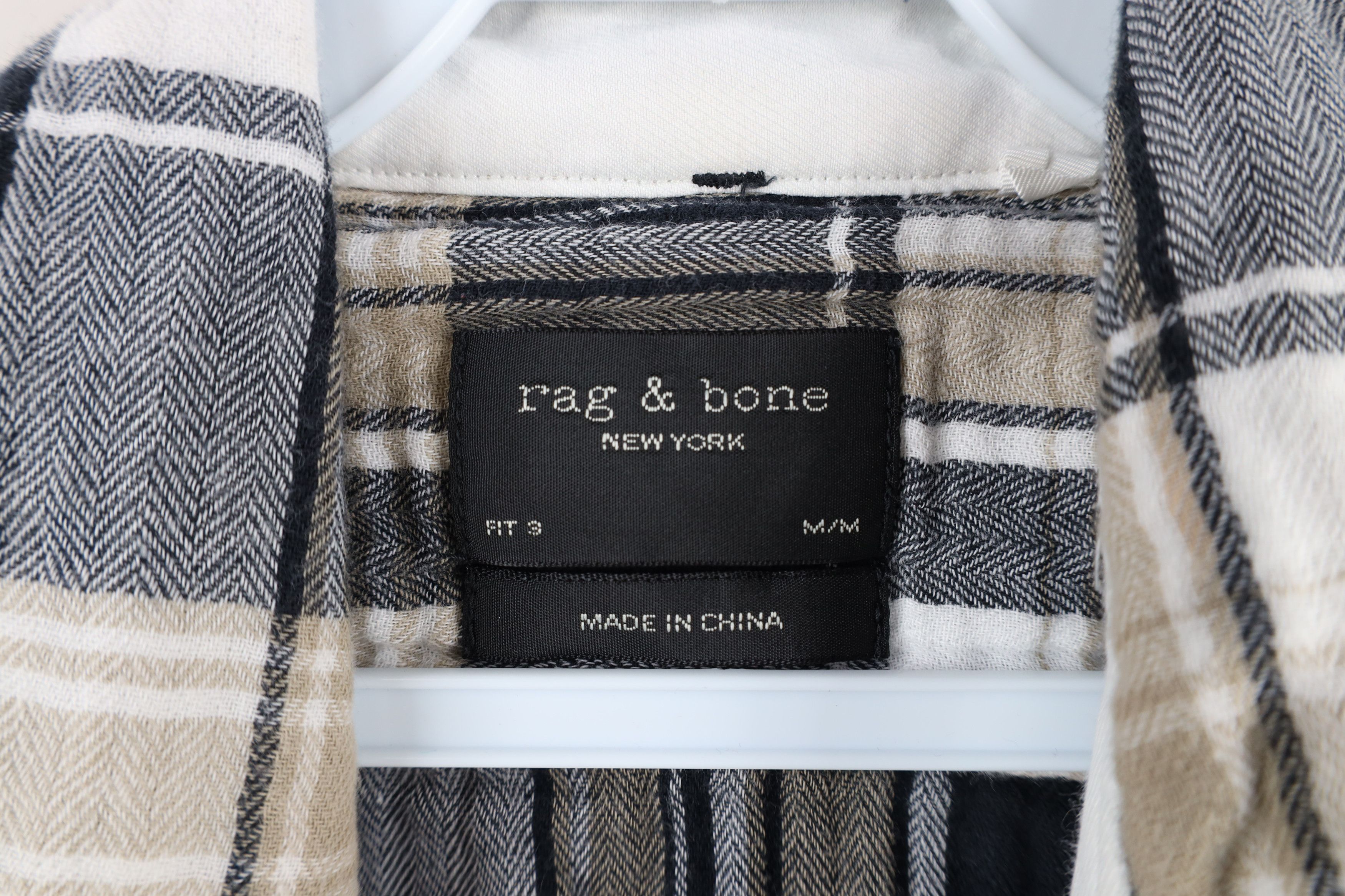 Rag & Bone × Vintage Rag & Bone Flannel Long Sleeve Button Shirt Plaid Cotton Size US M / EU 48-50 / 2 - 6 Thumbnail