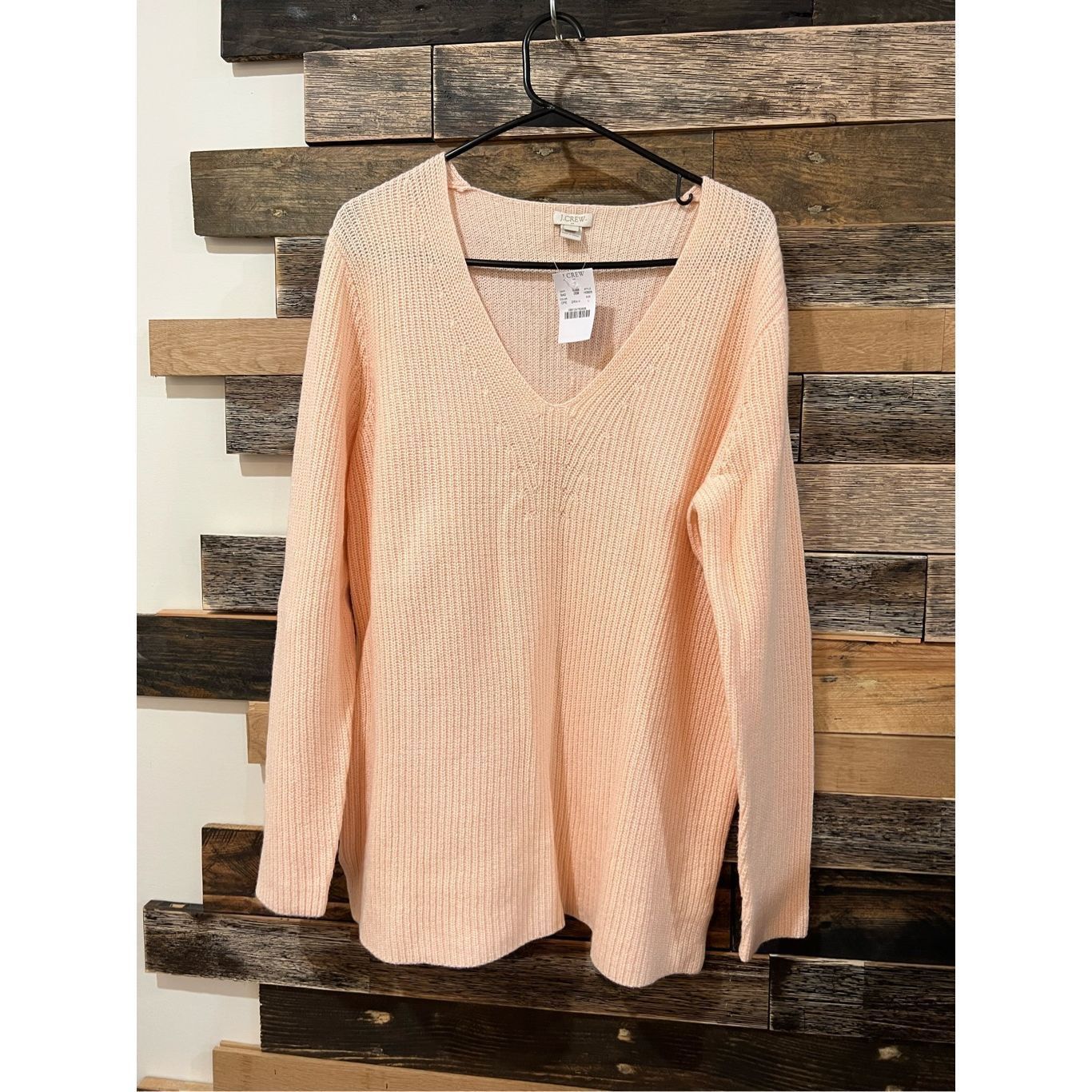 J.Crew J.Crew NWT Oversized V-neck sweater light pink size L Size L / US 10 / IT 46 - 1 Thumbnail