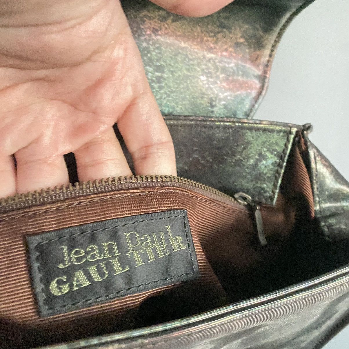 Jean Paul Gaultier 1995 Jean Paul Gaultier Cyber Rust Bagpack Size ONE SIZE - 4 Thumbnail