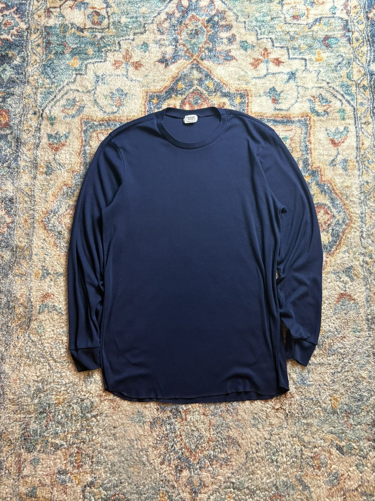 Vintage Vintage 80s Thermal Tech Long Sleeve Shirt Large Size US L / EU 52-54 / 3 - 1 Thumbnail