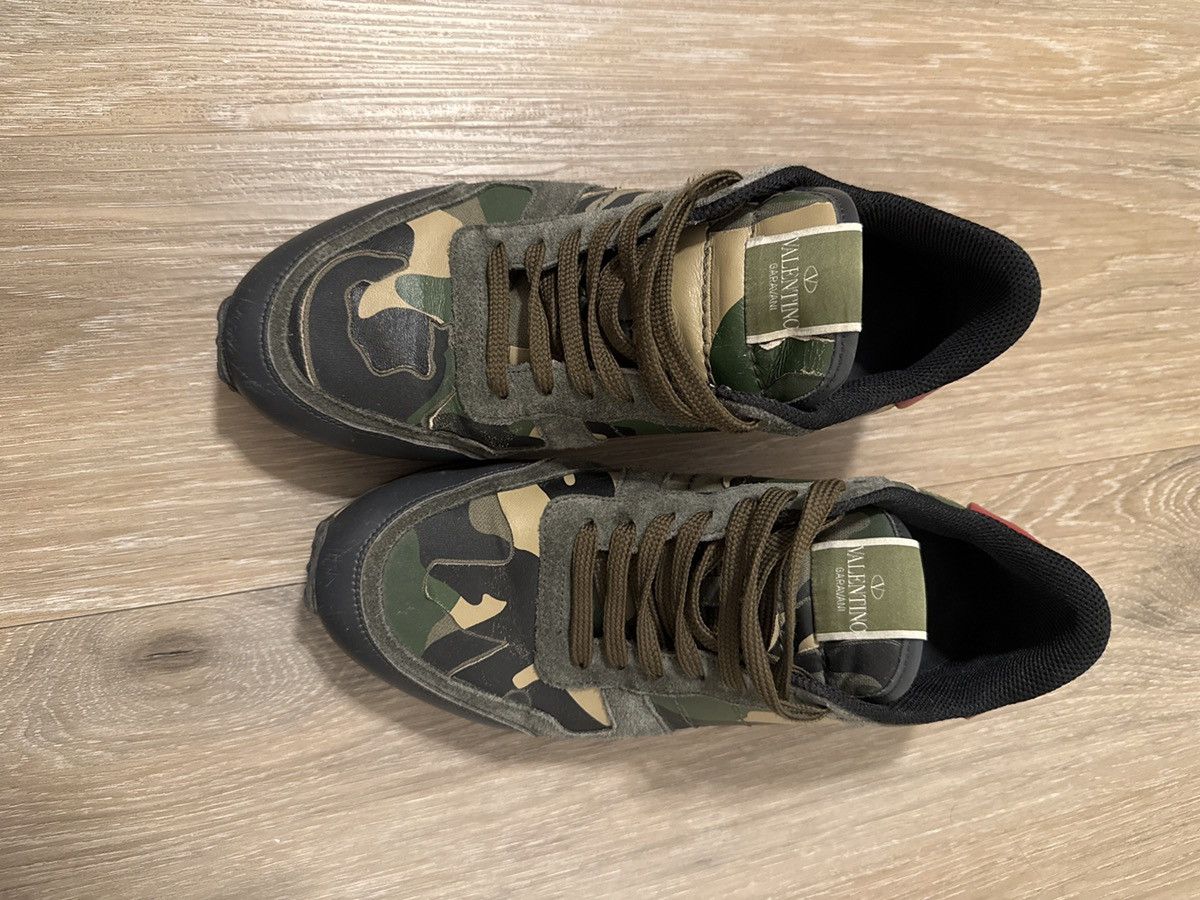 Valentino CAMOUFLAGE ROCKRUNNER SNEAKERS Size US 10.5 / EU 43-44 - 2 Thumbnail