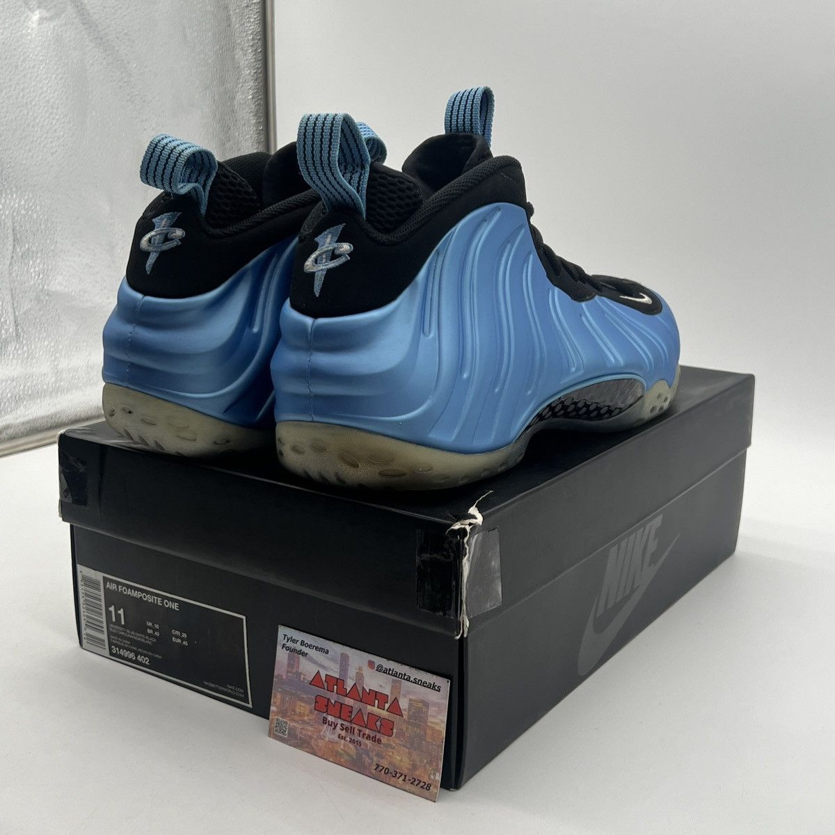 Nike Air Foamposite one university blue Size US 11 / EU 44 - 5 Thumbnail