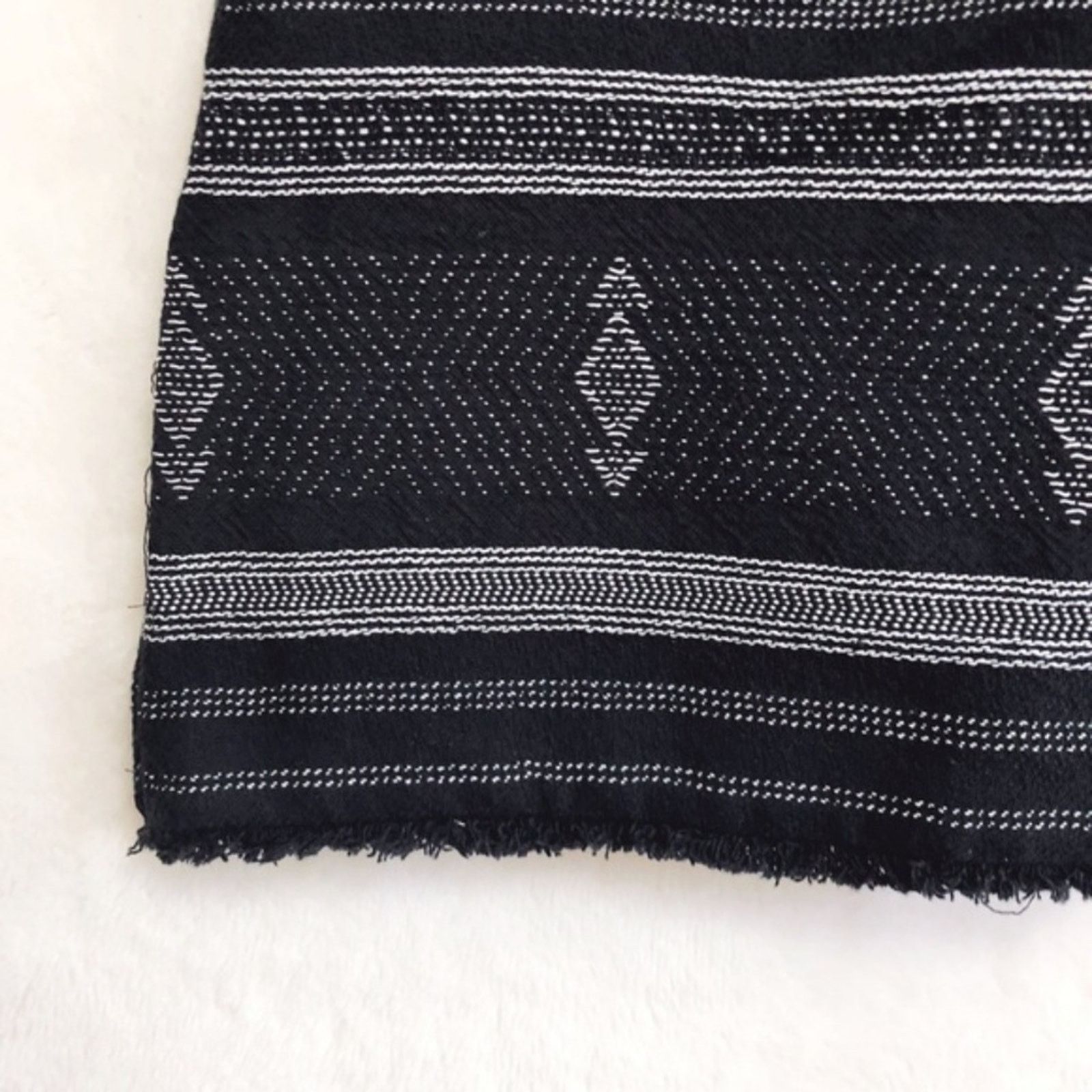 Loft LOFT Blue Blanket Jacquard Wrap Skirt Size 28" / US 6 / IT 42 - 3 Thumbnail