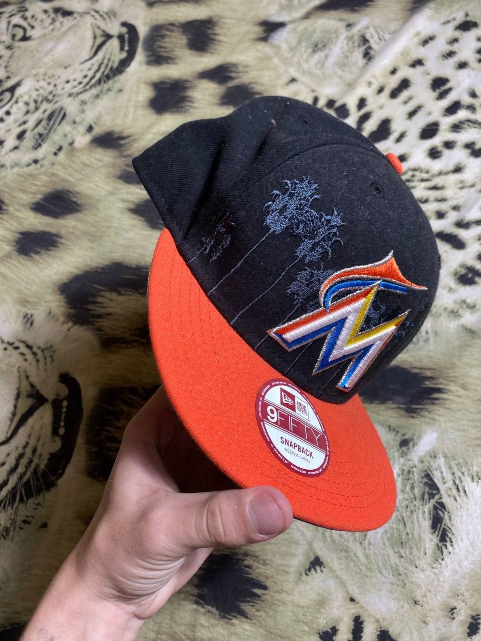 New Era × Vintage New Era Miami Marlins hat cap Size ONE SIZE - 10 Thumbnail
