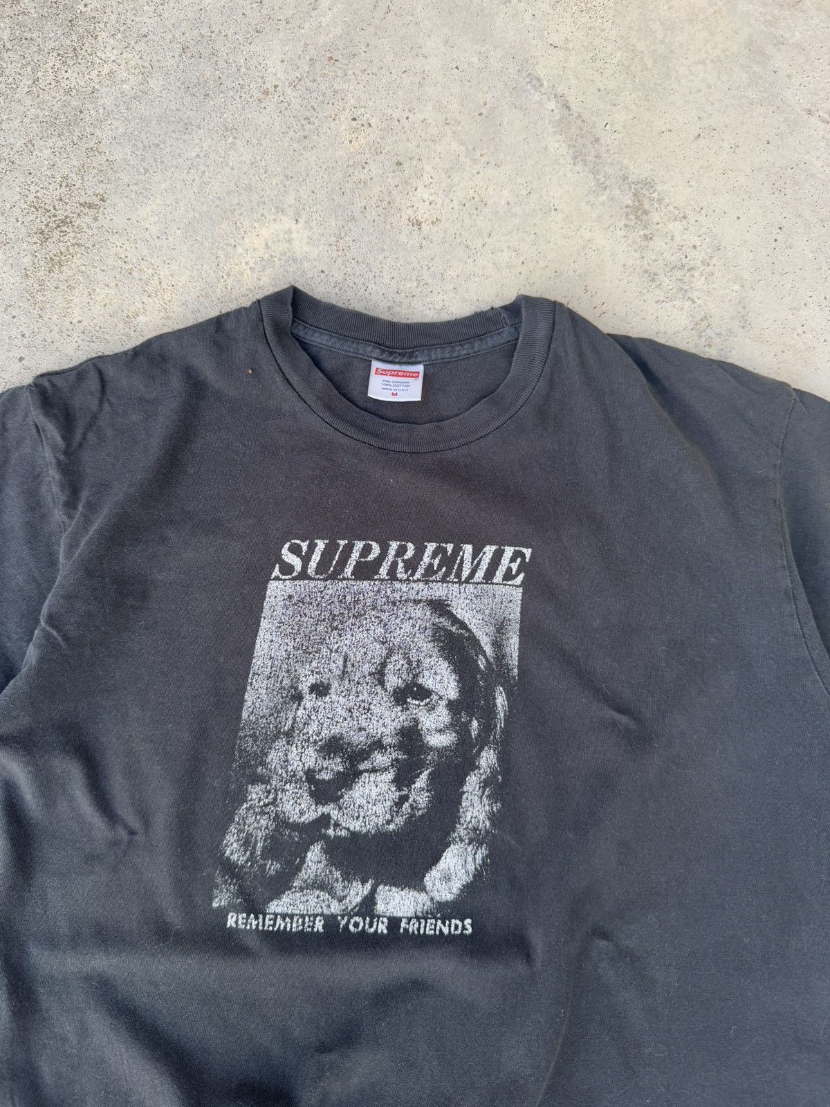 Supreme Distressed Supreme Remember Your Friends (FW18) Size US M / EU 48-50 / 2 - 2 Thumbnail