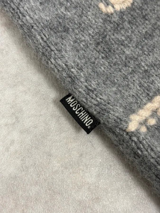 Moschino Moschino Grey Trompe L’Œil Wool Turtleneck Sweater Size US S / EU 44-46 / 1 - 9 Thumbnail