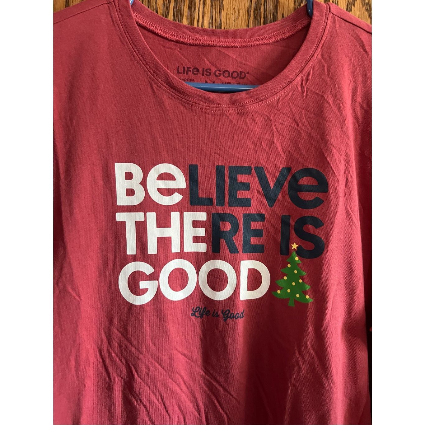Life is Good Life Is Good Believe There Is Good Shorts Sleeve Christmas T Size US M / EU 48-50 / 2 - 2 Thumbnail