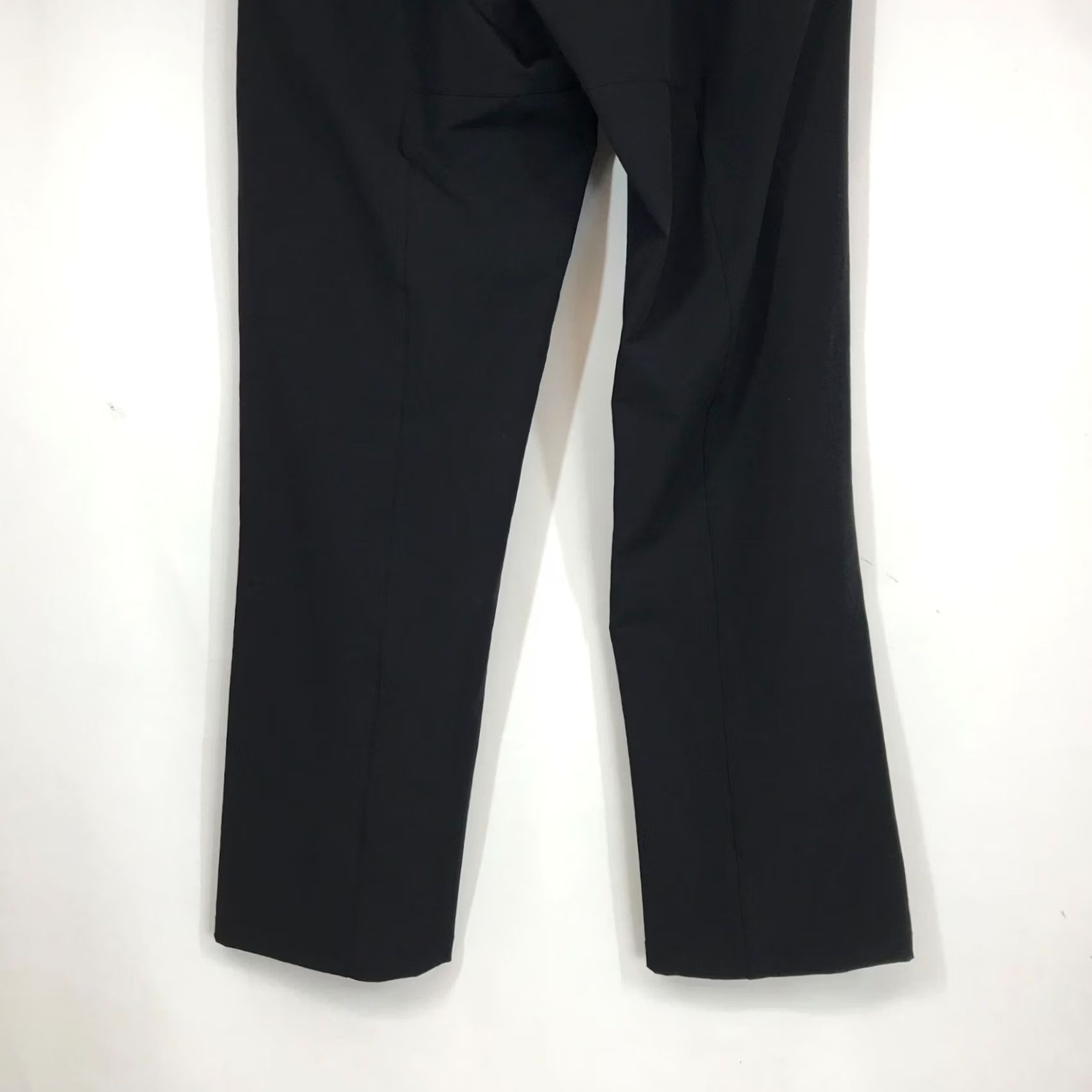 Vintage CASTELLI MEN'S LARGE BLACK POLYESTER BLEND STRETCH OVER PANTS Athletic Inseam 32 in Flat Front Logo Casual Pants Mens L Size US 33 - 6 Thumbnail