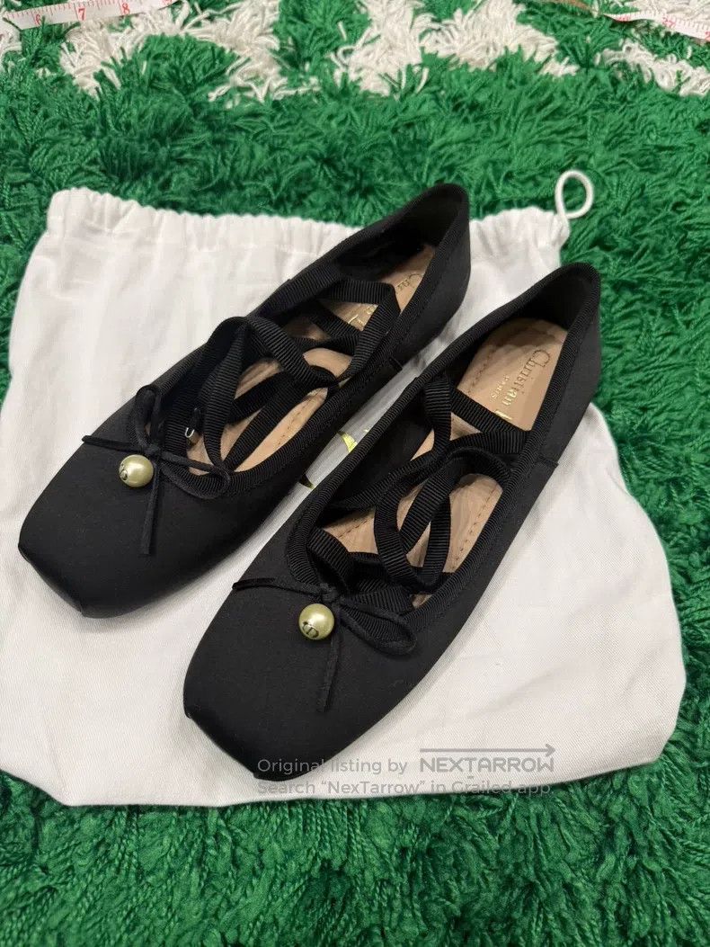 Dior Dior Silk Tie Ballet Shoes with One Flaw Size US 7 / IT 37 - 1 Thumbnail
