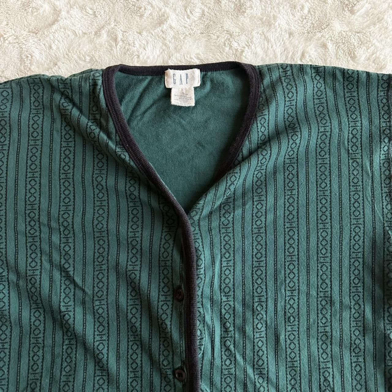 Gap Vintage Gap Cardigan Sweater Womens L Green Boho Whimsygoth Size L / US 10 / IT 46 - 3 Thumbnail
