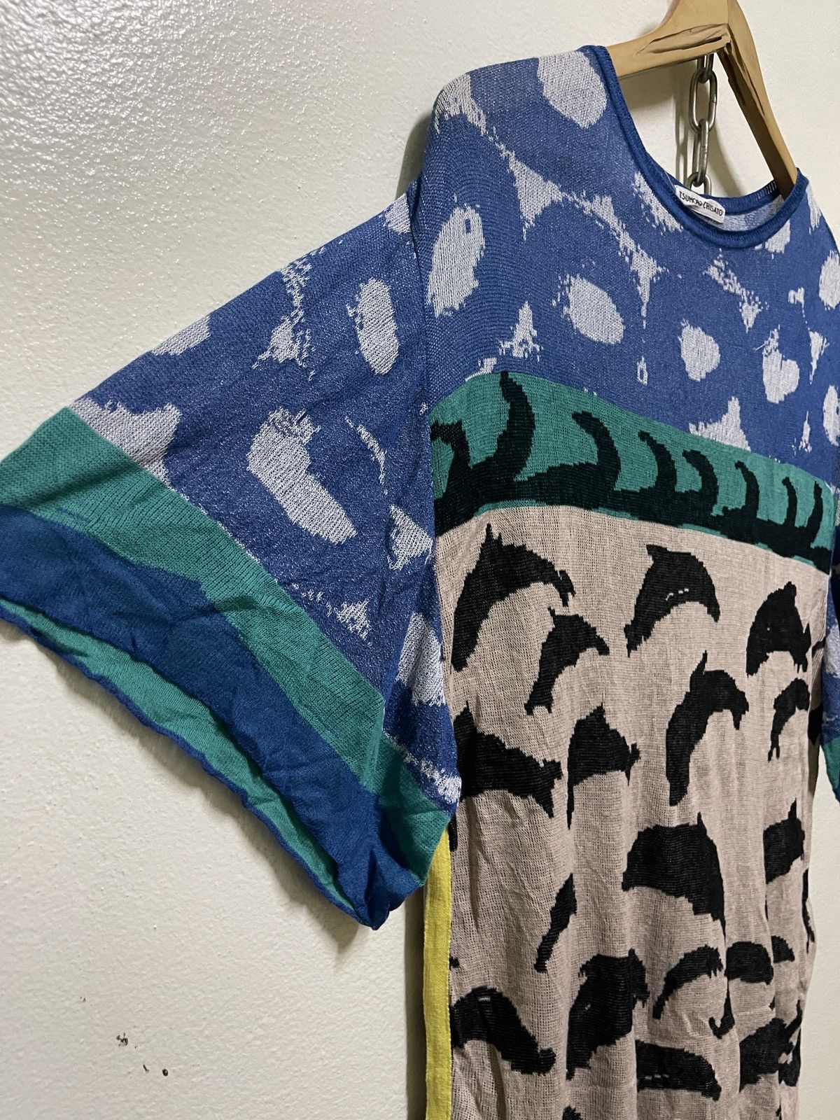 Issey Miyake × Tsumori Chisato Tsumori Chisato Dolphin Print Knit Size M / US 6-8 / IT 42-44 - 2 Thumbnail