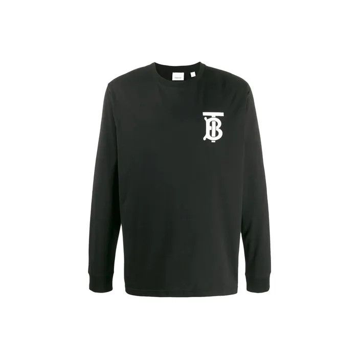 Burberry Burberry Black Long Sleeve Logo T-Shirt Size US L / EU 52-54 / 3 - 1 Thumbnail