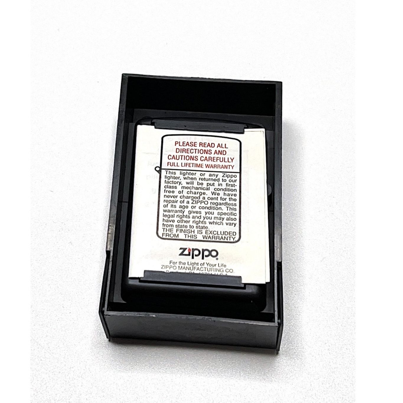 Zippo RARE Vintage Zippo – Zig Zag Man – Black Matte – 1997 MINT Size ONE SIZE - 6 Thumbnail