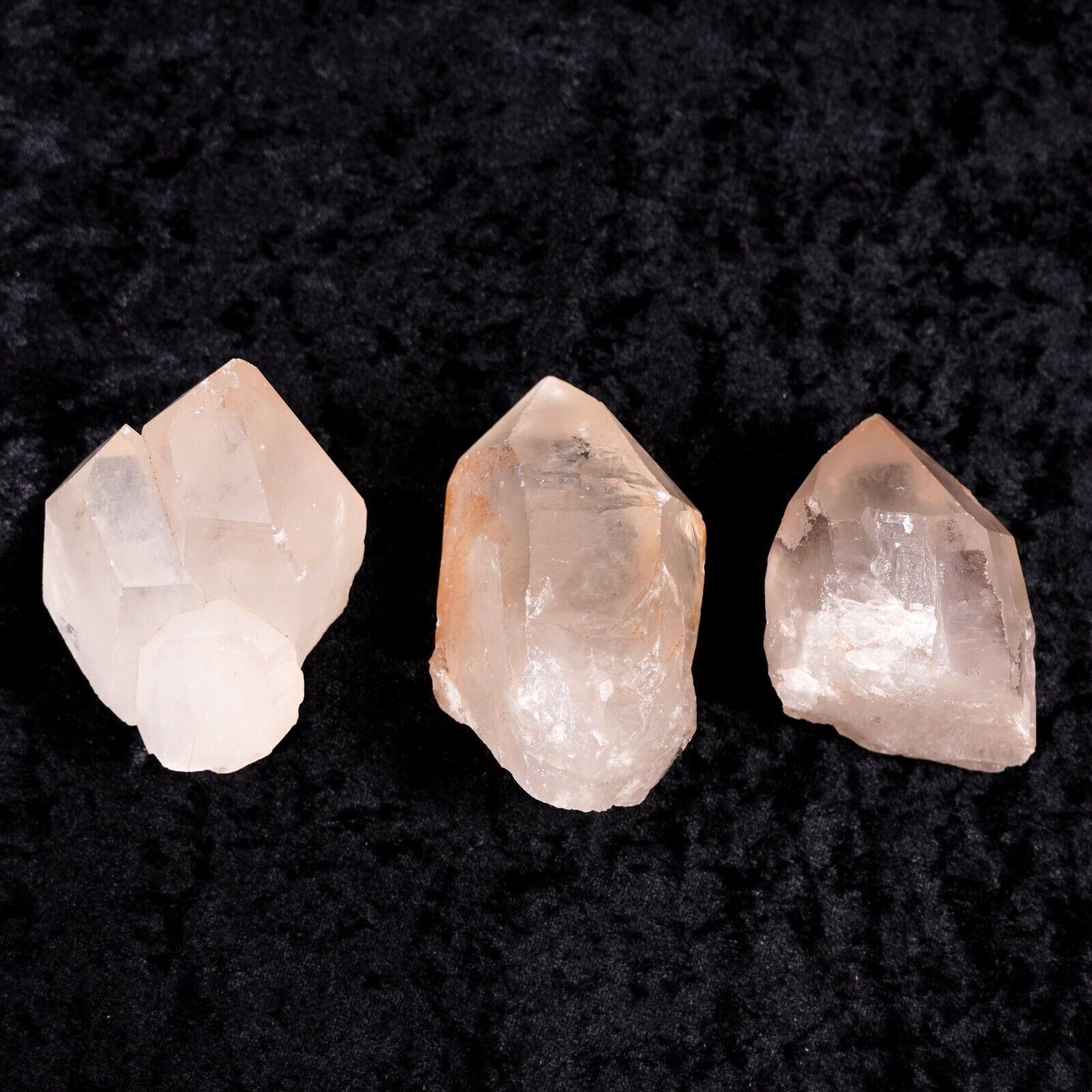 Other 3 Large Clear Quartz Crystal Point 3" Healing Gemstones Lot Size ONE SIZE - 5 Thumbnail