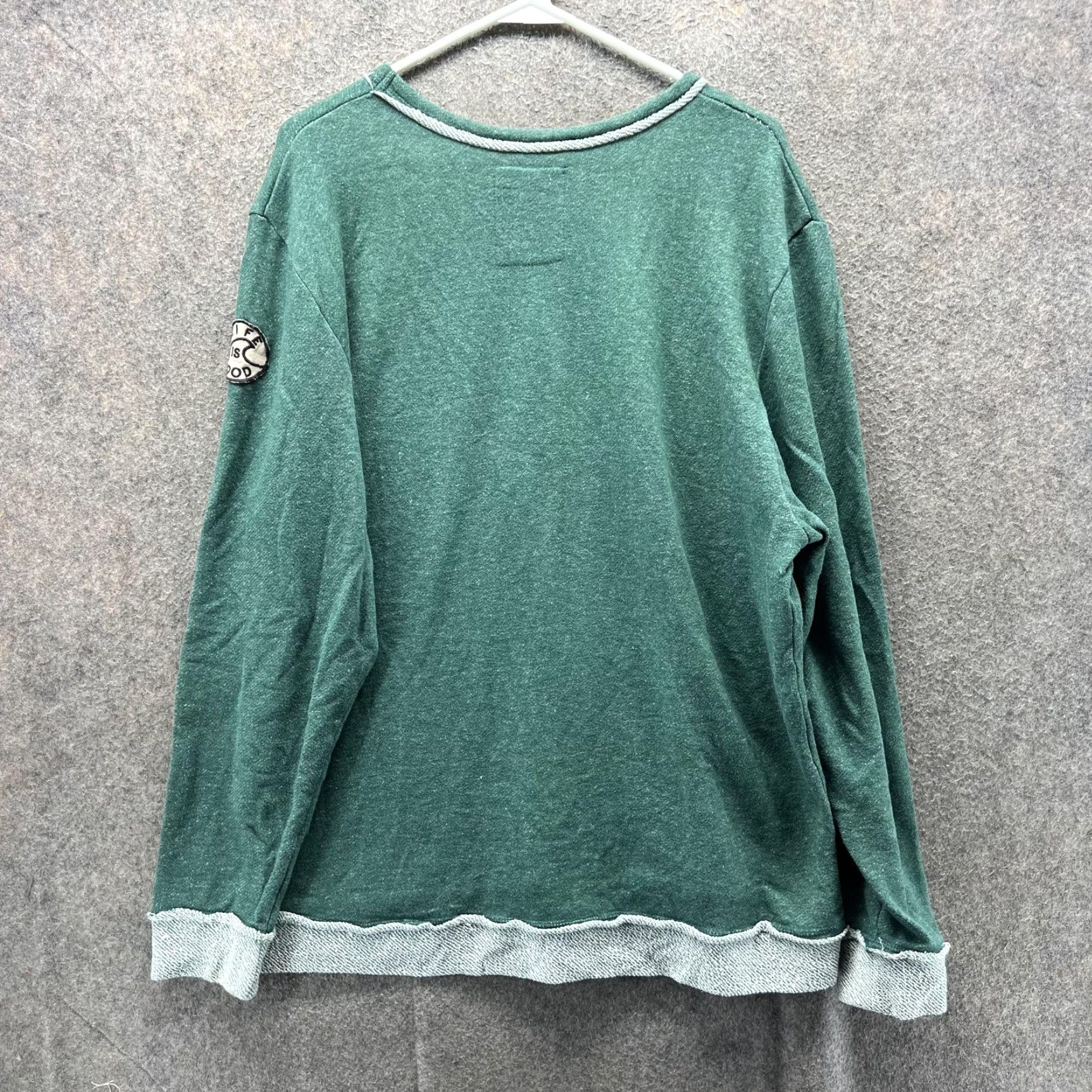 Life is Good Life is Good Sweatshirt Womens L Green Crewneck Pullover Logo Patch Top Size L / US 10 / IT 46 - 2 Thumbnail