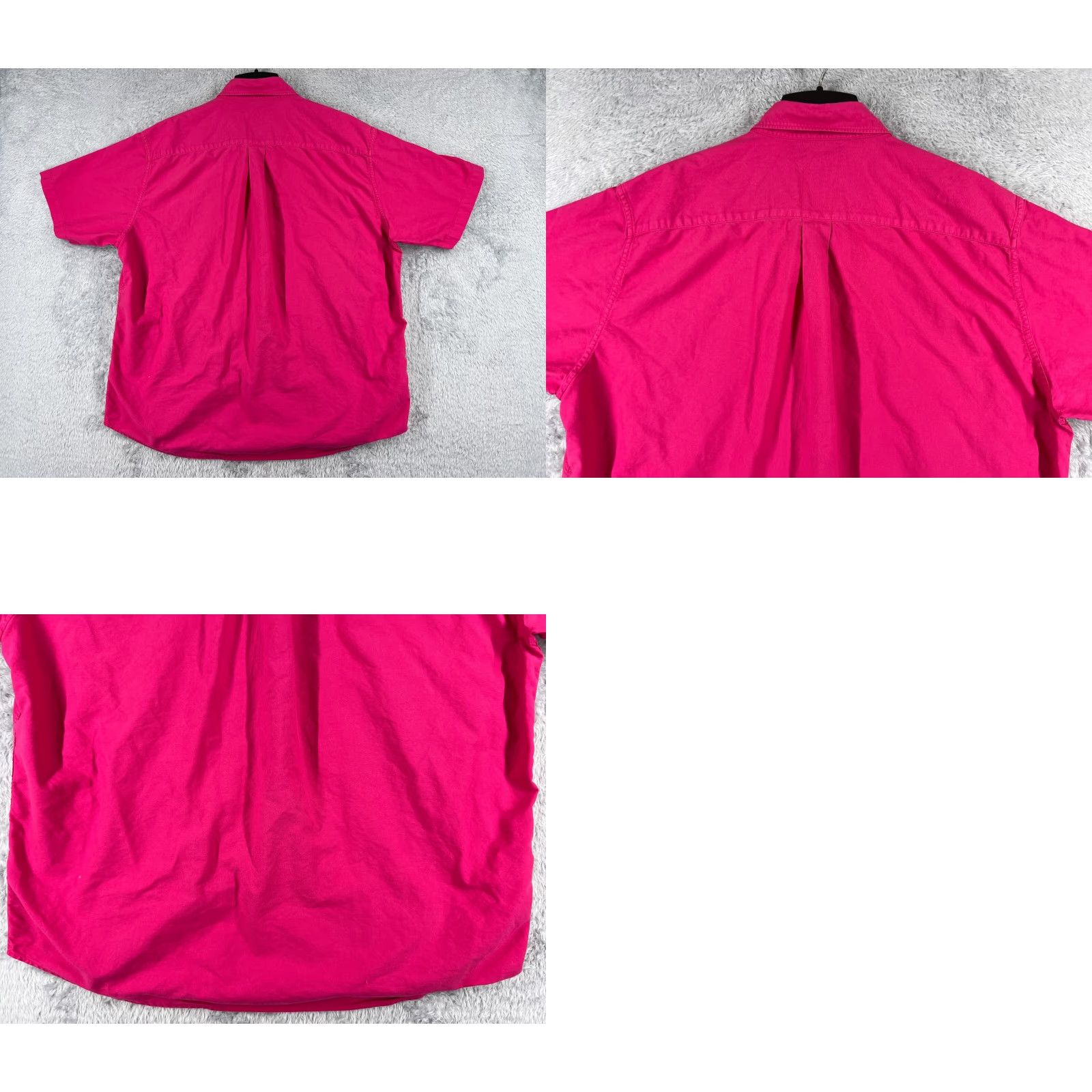 Ralph Lauren VINTAGE Ralph Lauren Shirt Men Large Pink Button-Up Collared Short Sleeve Oversized Pocket Cotton Size US L / EU 52-54 / 3 - 9 Thumbnail