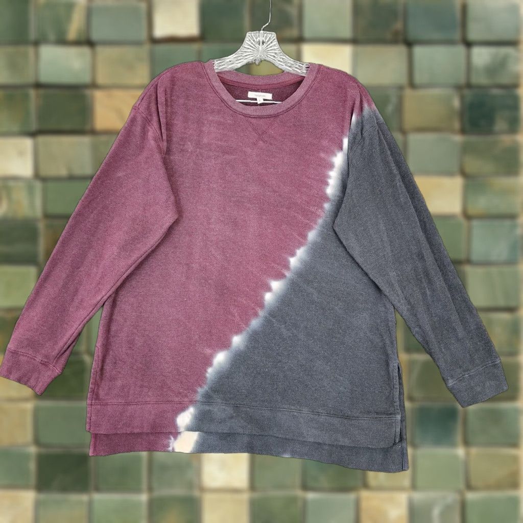 Vintage Maurices Sweater Long Sleeve Women L Maroon Black Pullover Size L Womens Size L / US 10 / IT 46 - 1 Thumbnail
