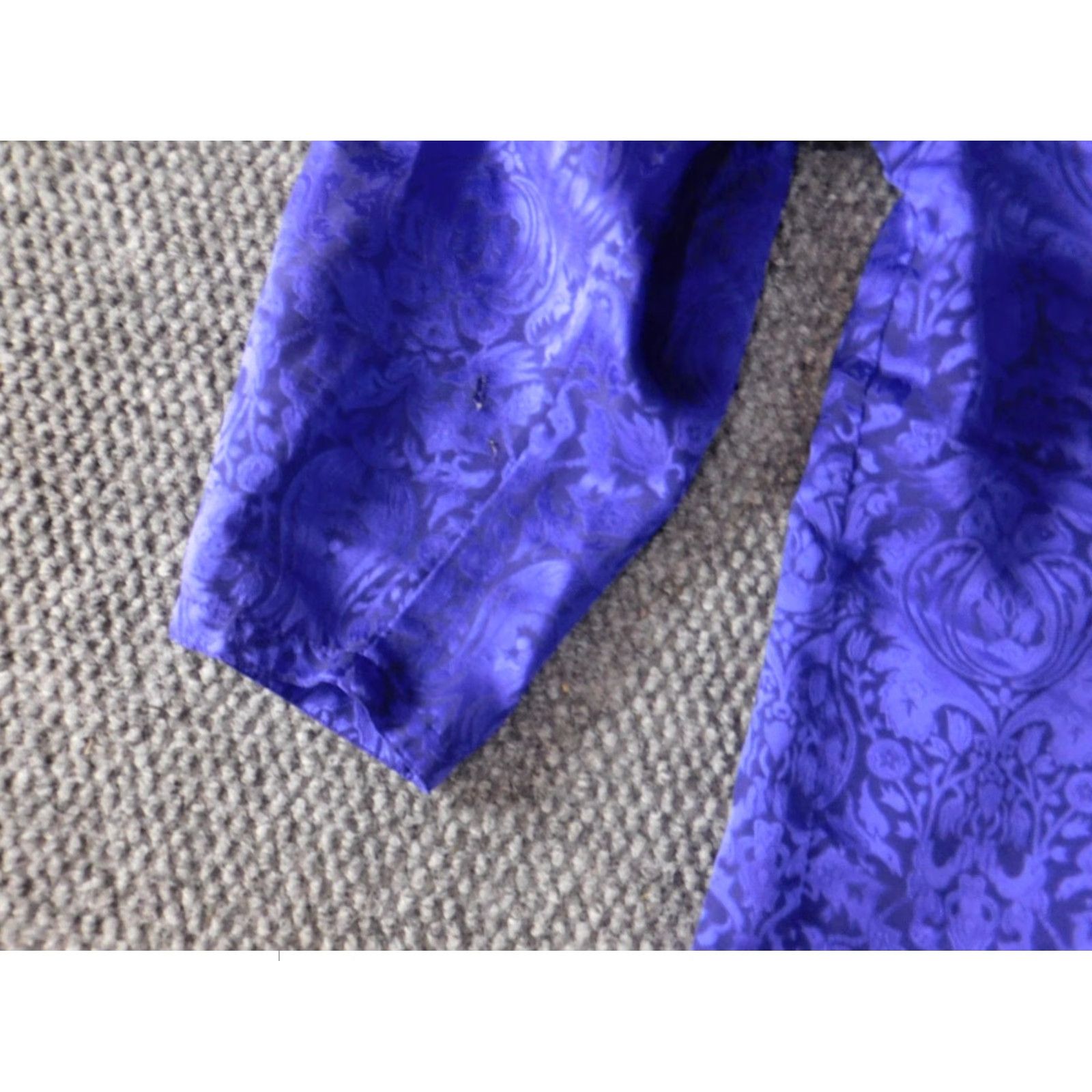 Victoria's Secret Victoria's Secret Pajama Top Womens M Velvet Floral Purple Long Sleeve Camisole Style Cartoon Size M / US 6-8 / IT 42-44 - 3 Thumbnail