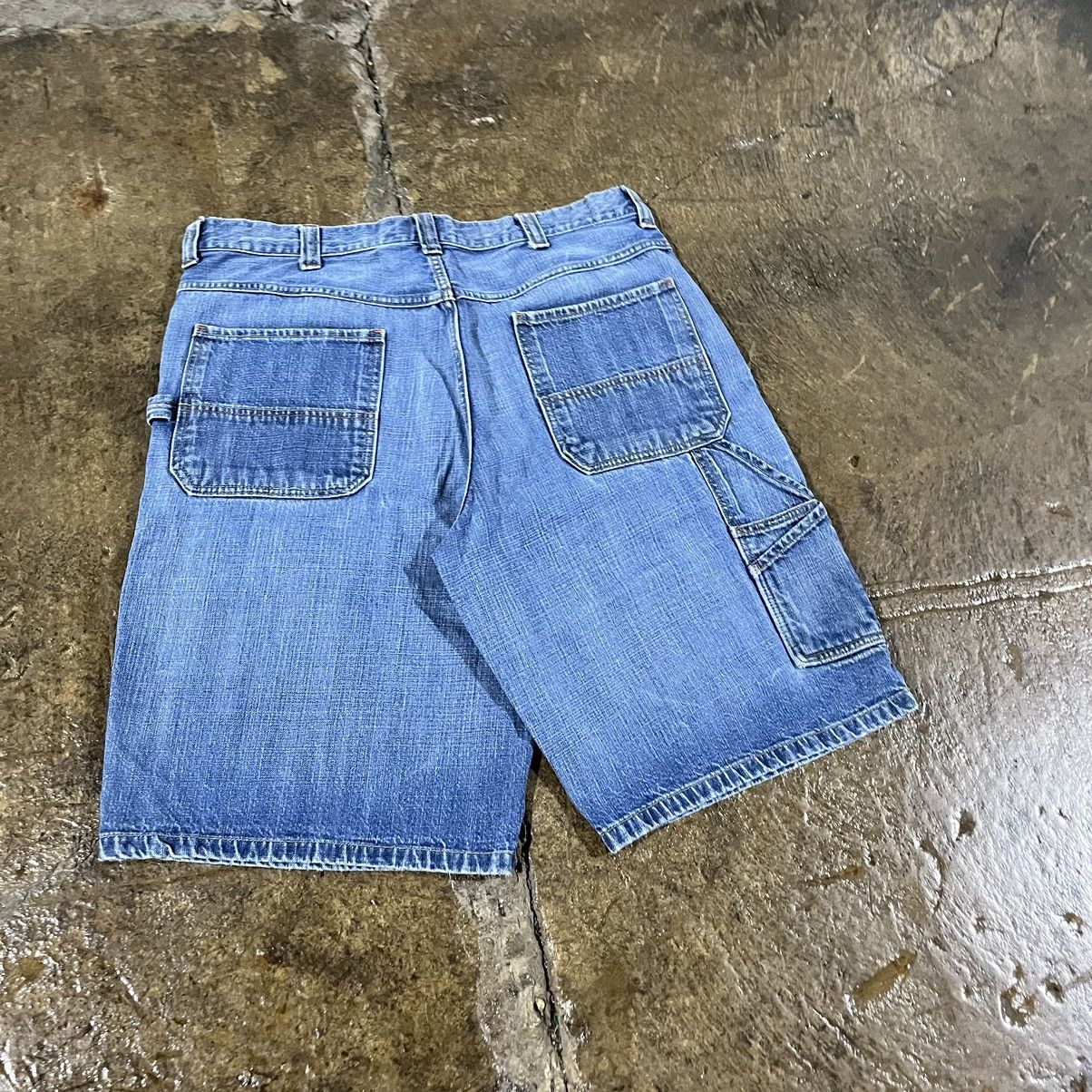 Carhartt × JNCO × Vintage Crazy Y2K Old Navy Carpenter Jorts Baggy Skater Shorts JNCO Size US 36 / EU 52 - 3 Thumbnail