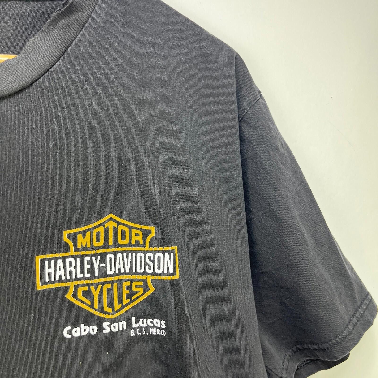Harley Davidson Vintage Harley-Davidson Faded Mexico Motorcycle Shirt Large Size US L / EU 52-54 / 3 - 3 Thumbnail