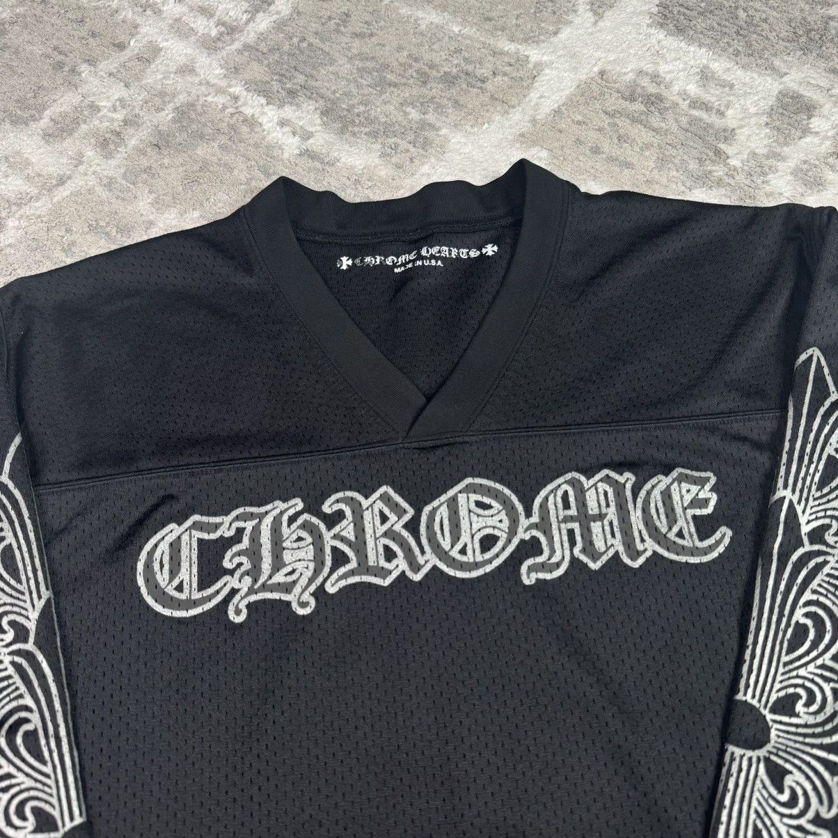 Chrome Hearts Mesh stadium floral long sleeve jersey Size US M / EU 48-50 / 2 - 13 Thumbnail