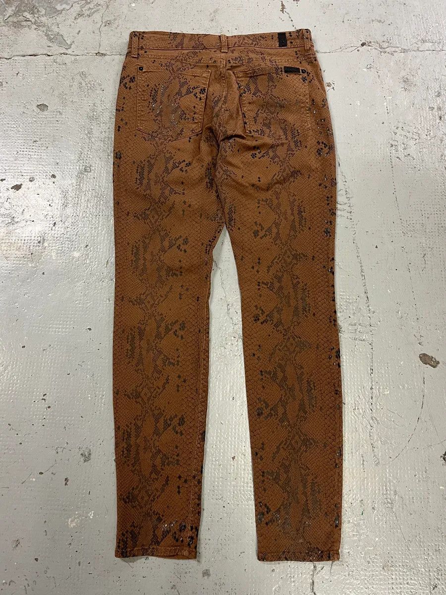 Vintage 2000s Plein Sud Snake Print Skinny Pants Size US 28 / EU 44 - 8 Thumbnail