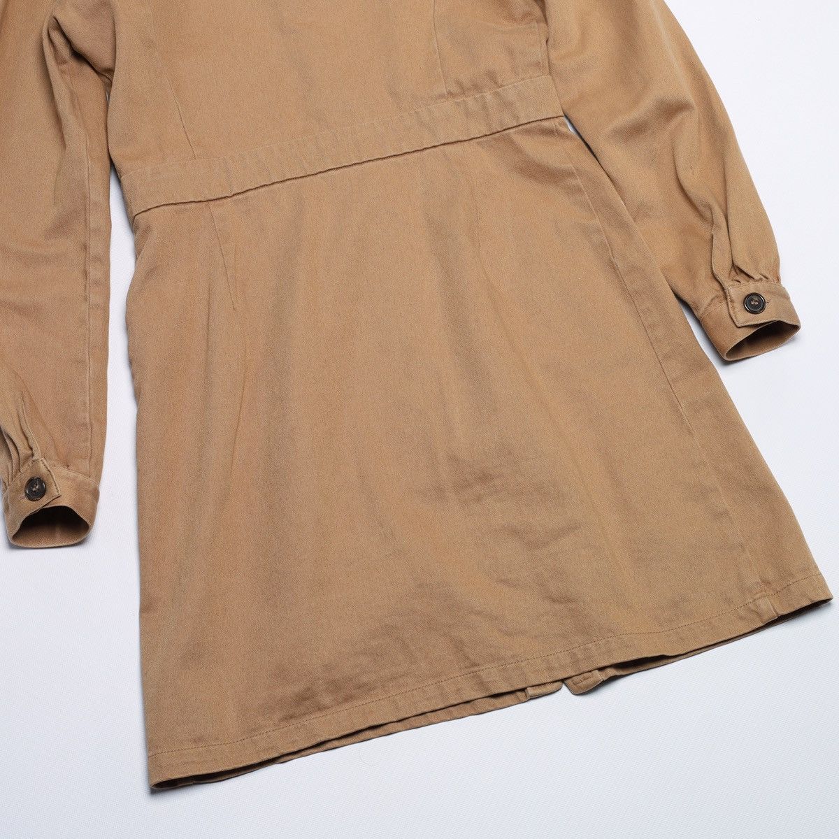 A.P.C. APC Cotton Beige Mid Dress Buttons a.p.c. Size XS / US 0-2 / IT 36-38 - 15 Thumbnail