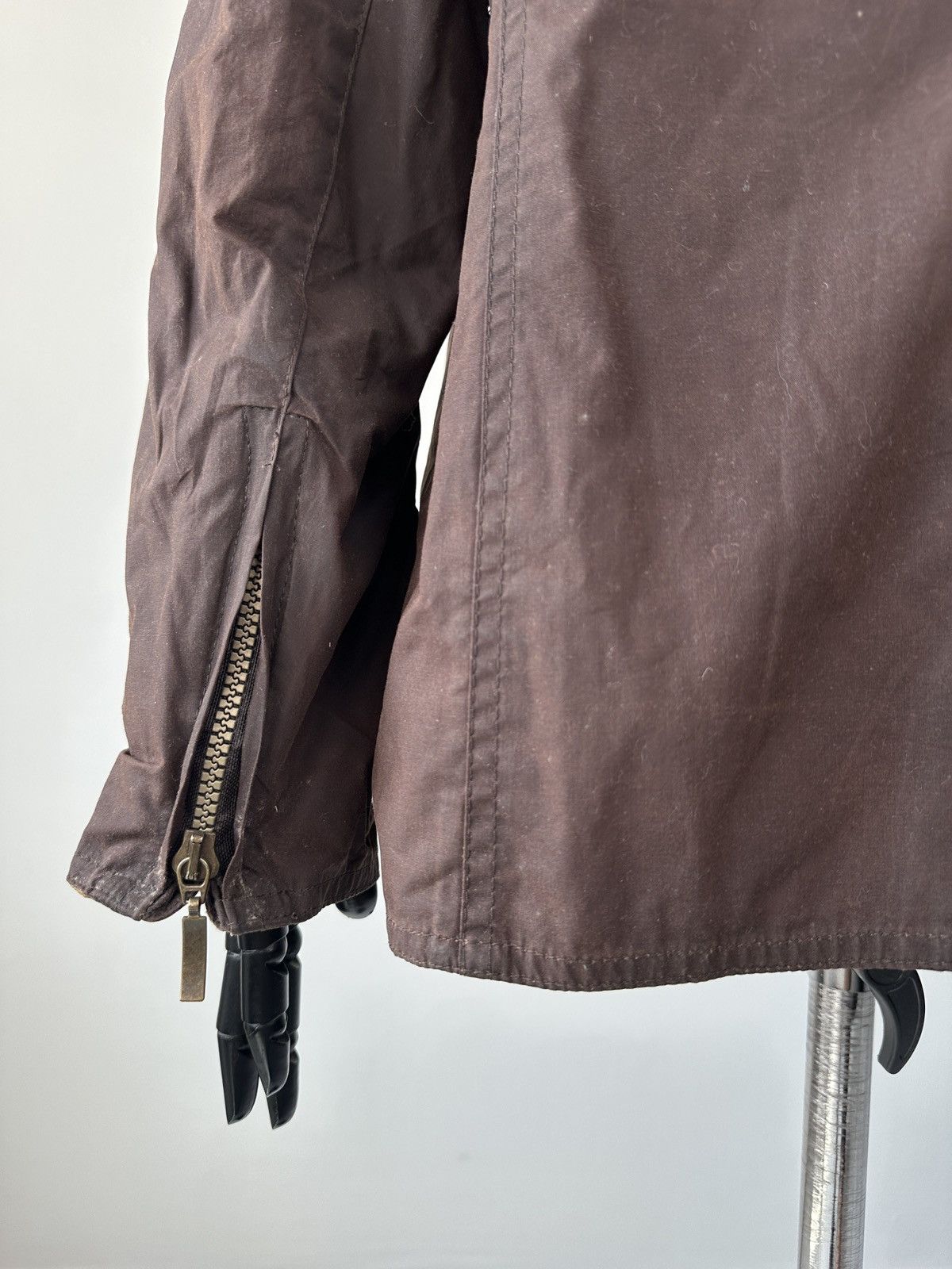 Barbour Ladies BARBOUR Flyweight Wax Utility Brown Coat Jacket UK 18 Size XL / US 12-14 / IT 48-50 - 14 Thumbnail
