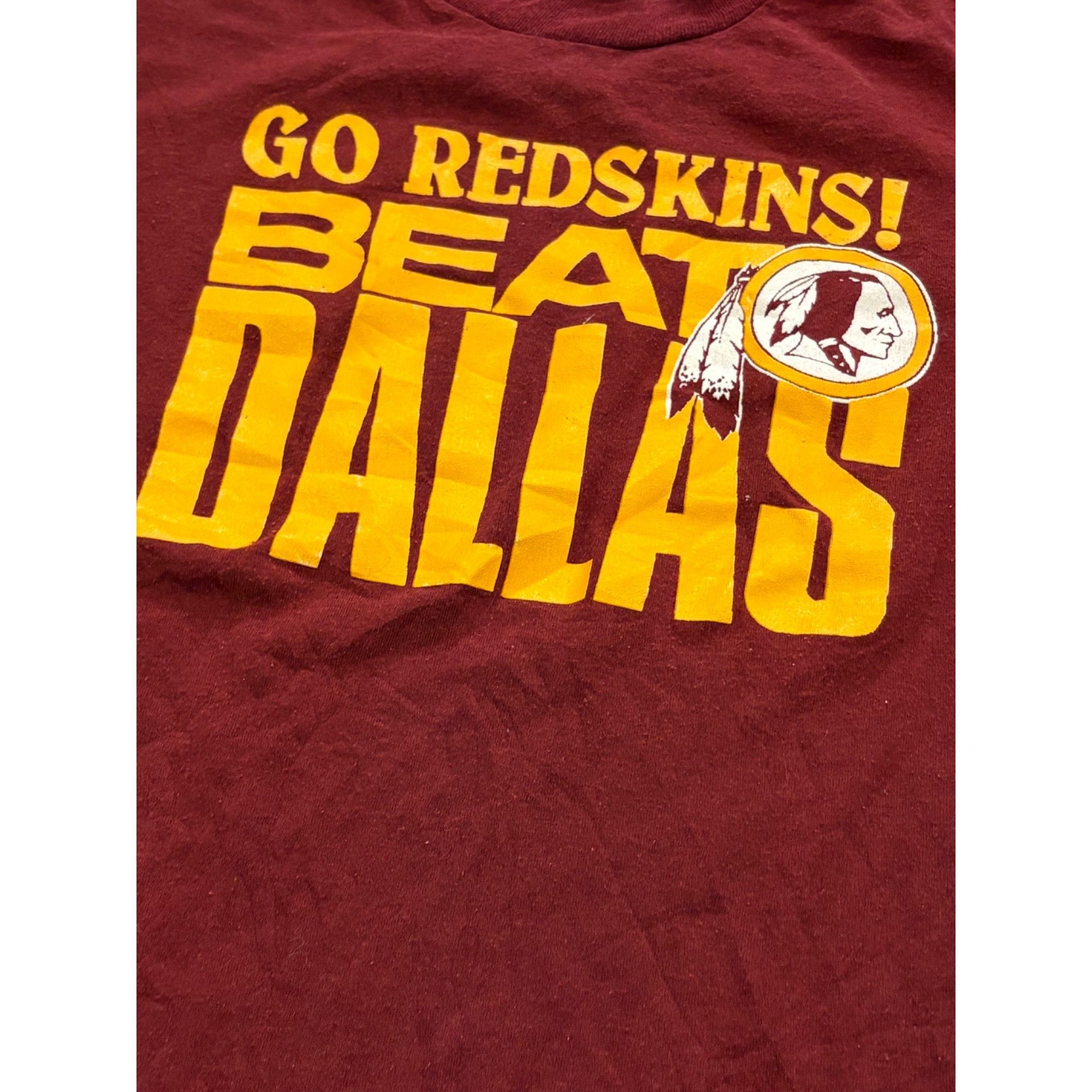 Logo 7 Vintage 1980's Washington Redskins Logo 7 Single Stitch T-Sh Size S / US 4 / IT 40 - 5 Thumbnail